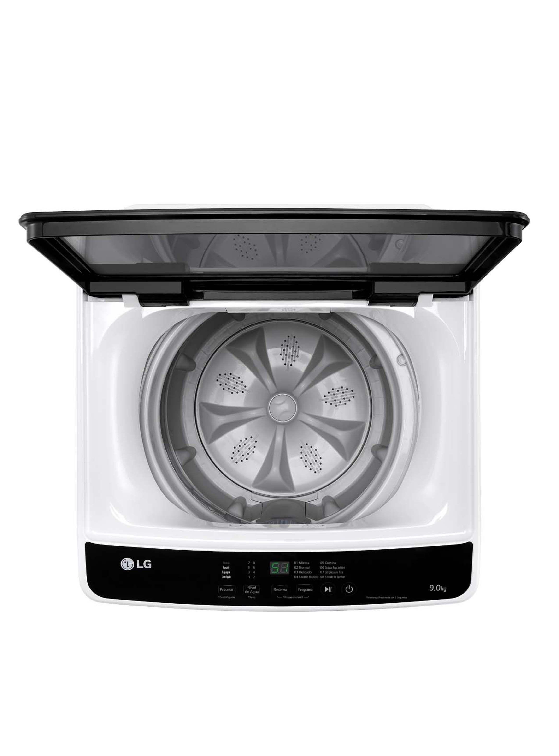 Lavadora Carga Superior LG 9Kg WT9WL con Lavado Rápido-3