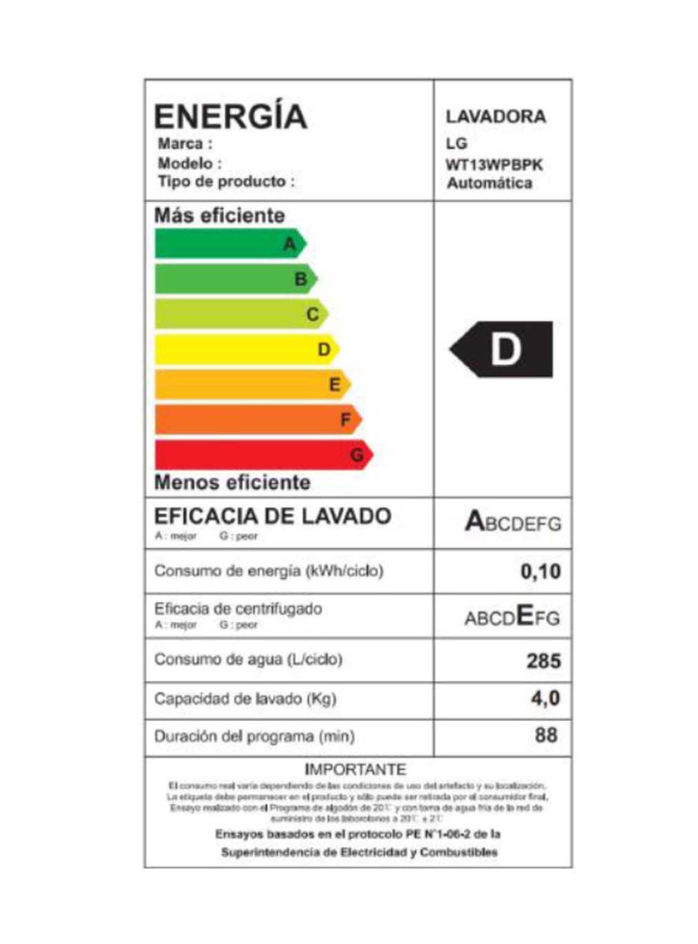 Lavadora Carga Superior LG 13Kg WT13WPBPK con Smart Diagnosis-5