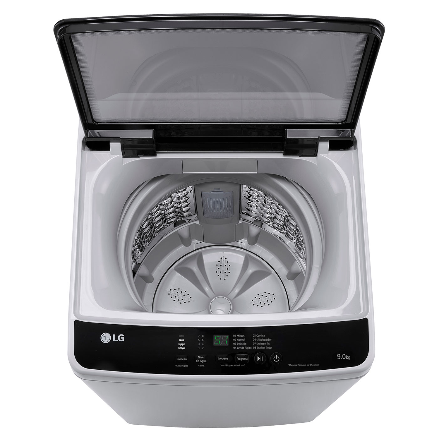 Lavadora Carga Superior 9kg WT9EL con lavado rápido LG-3