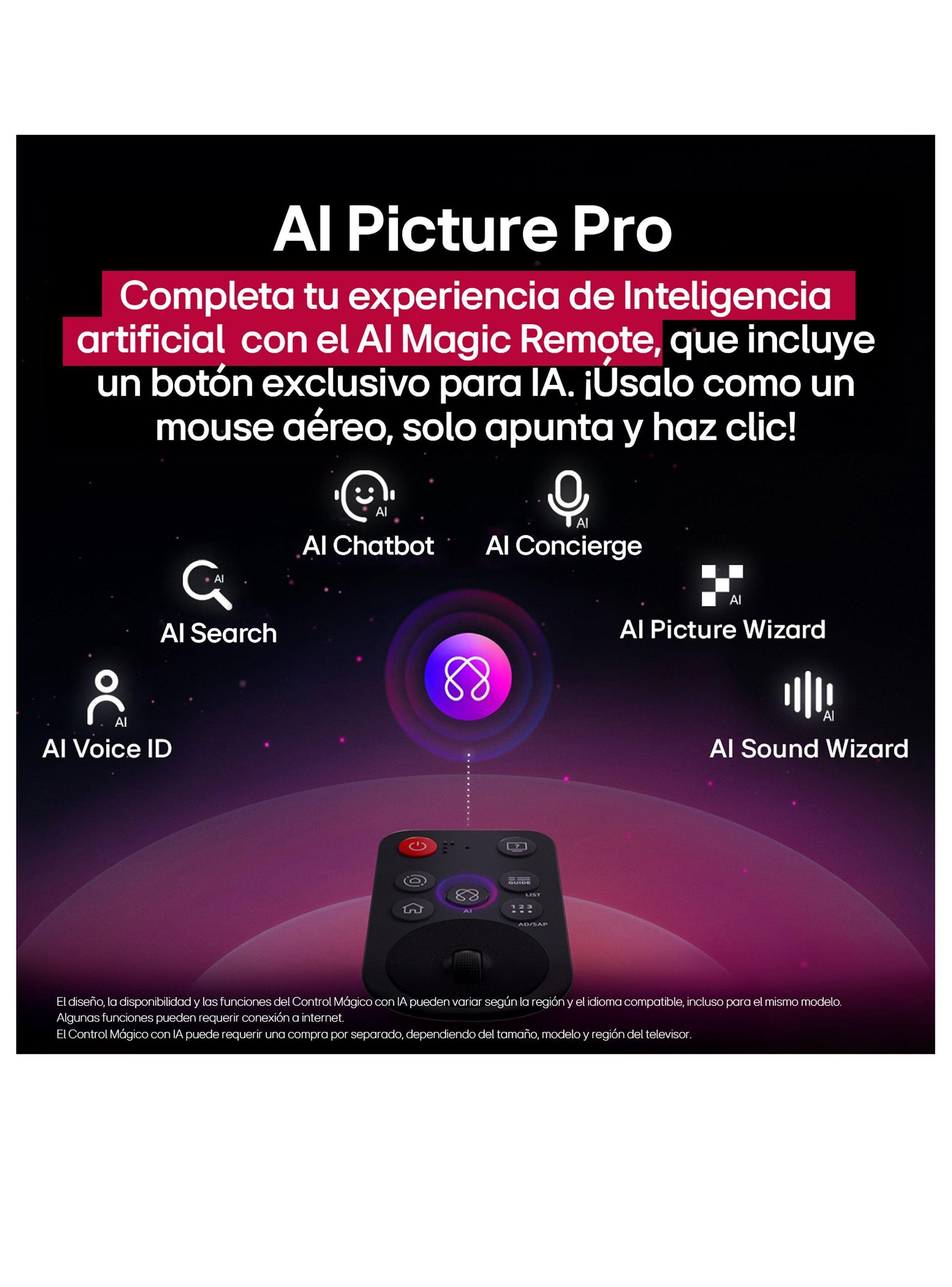 Televisor QNED 75" Smart TV  4K UHD AI 75QNED83ASG (2025) + Magic Remote LG-6