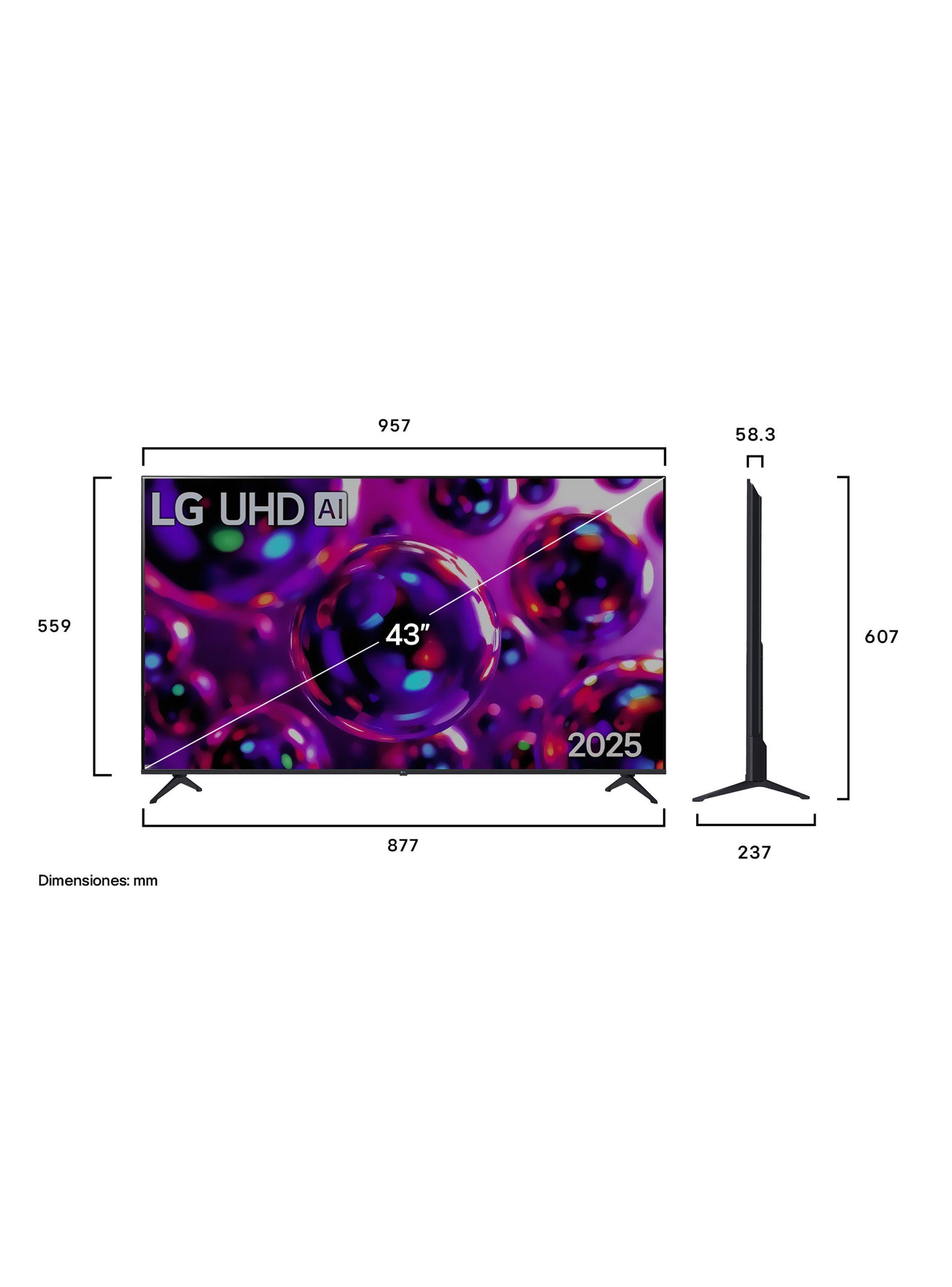 Televisor LED Web OS 43" Smart TV 4K UHD 43UA8050PSA (2025) + Magic Remote LG-2