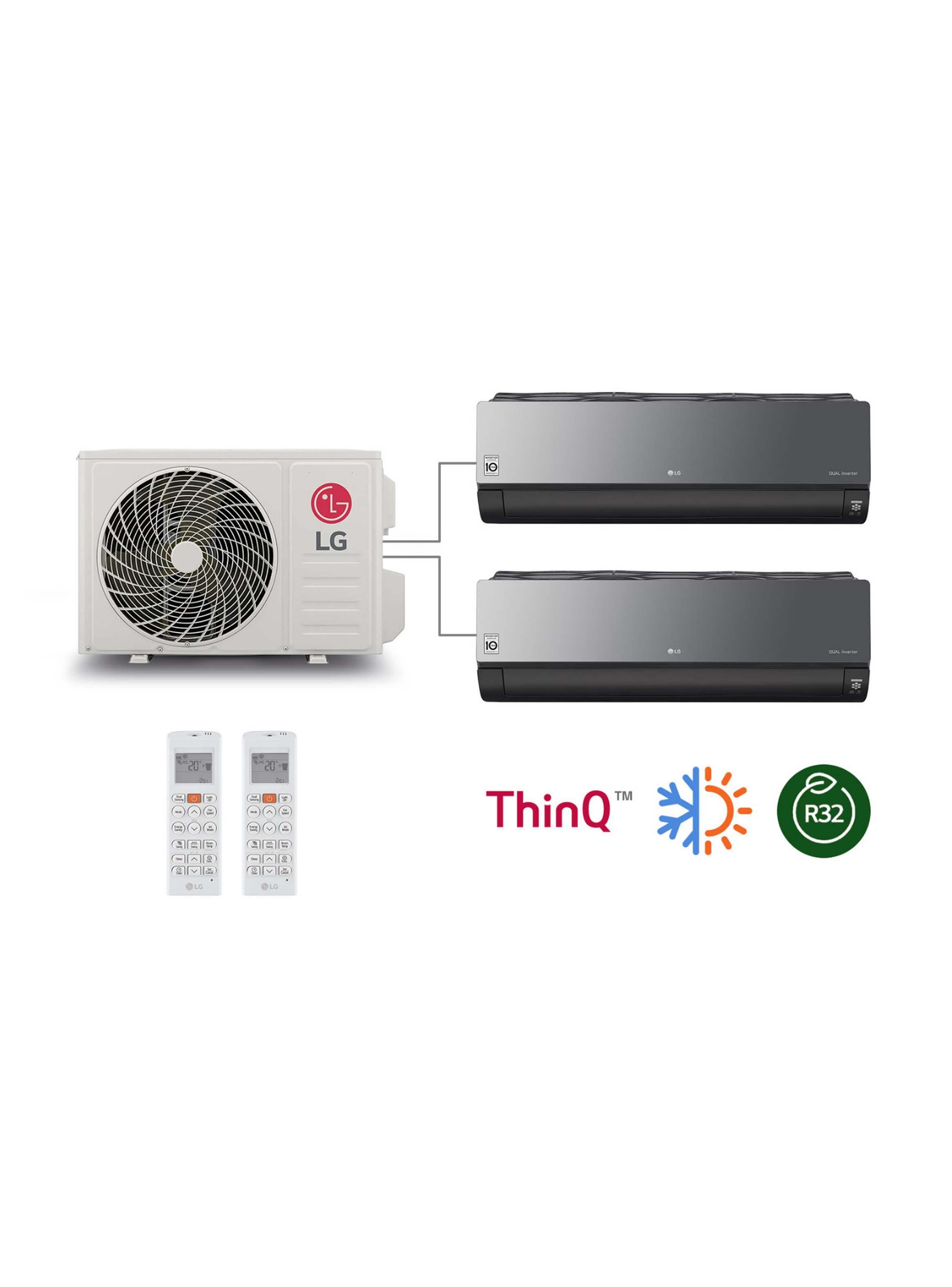 Aire Acondicionado LG Multi-Split ARTCOOL Dual Inverter 2 x 9000 BTU Z2MW18SJR1-0