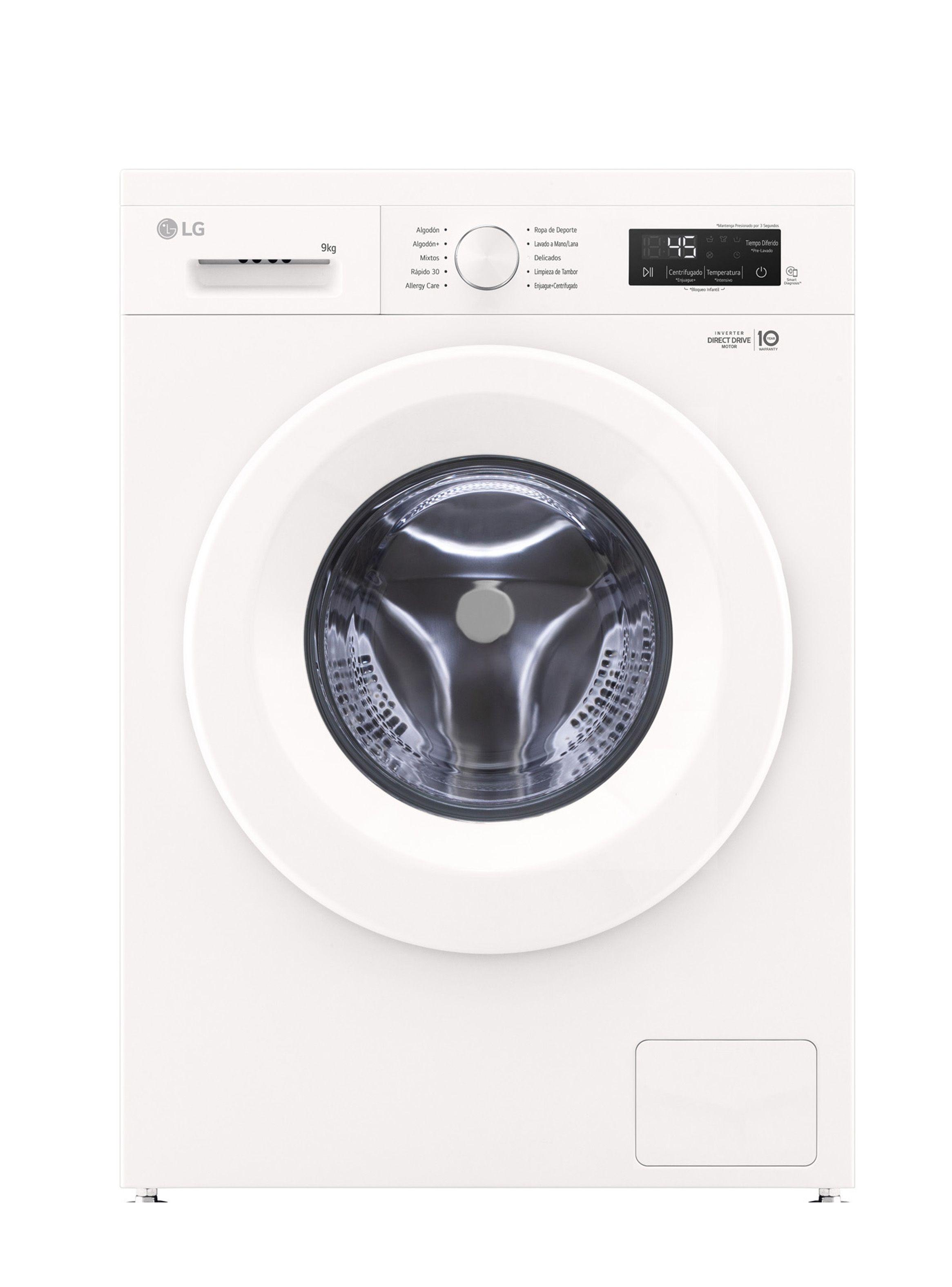 Lavadora Carga Frontal LG 9Kg WM9GWVFS6 con 6 Motion DD-0