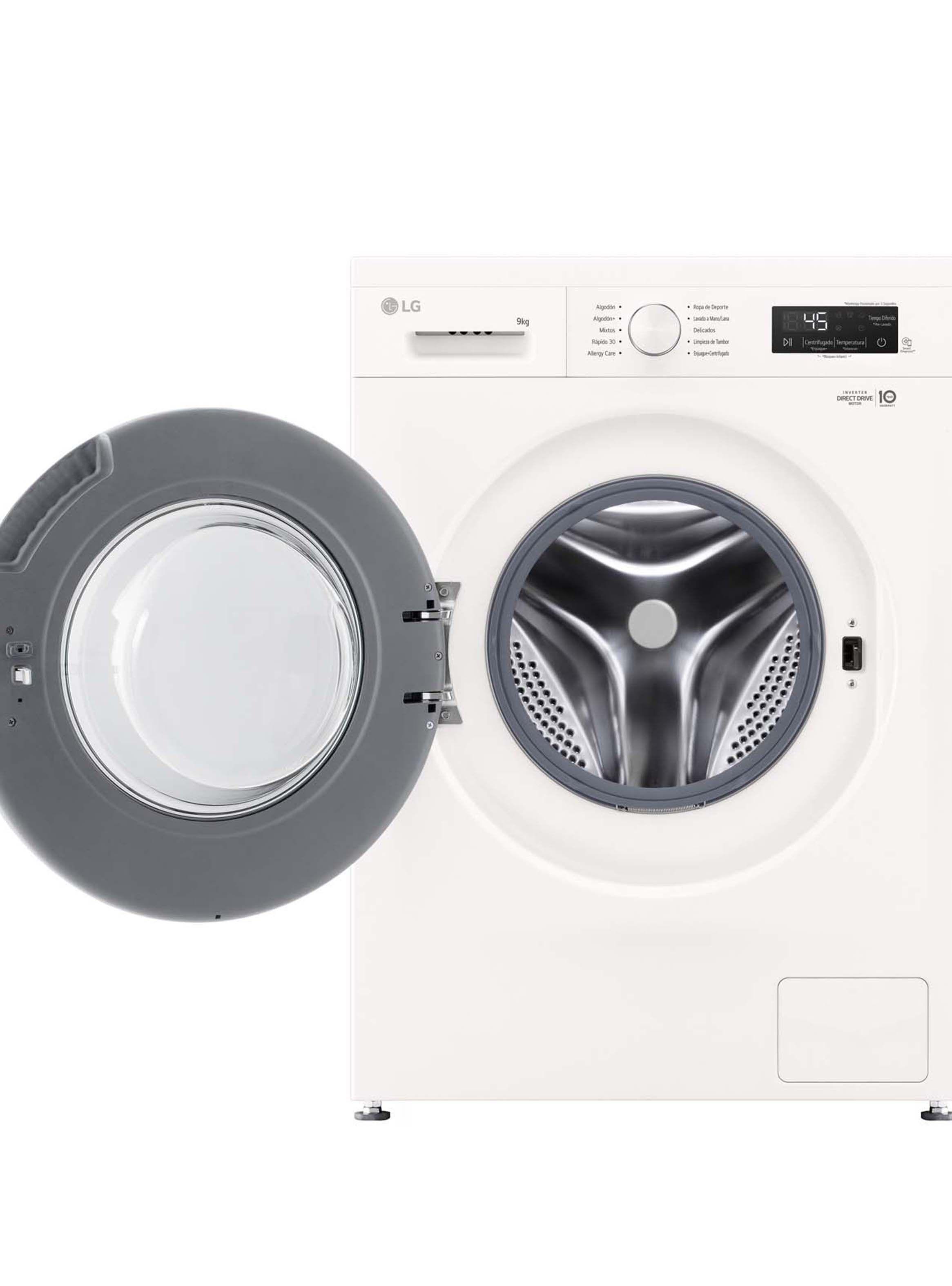 Lavadora Carga Frontal LG 9Kg WM9GWVFS6 con 6 Motion DD-1