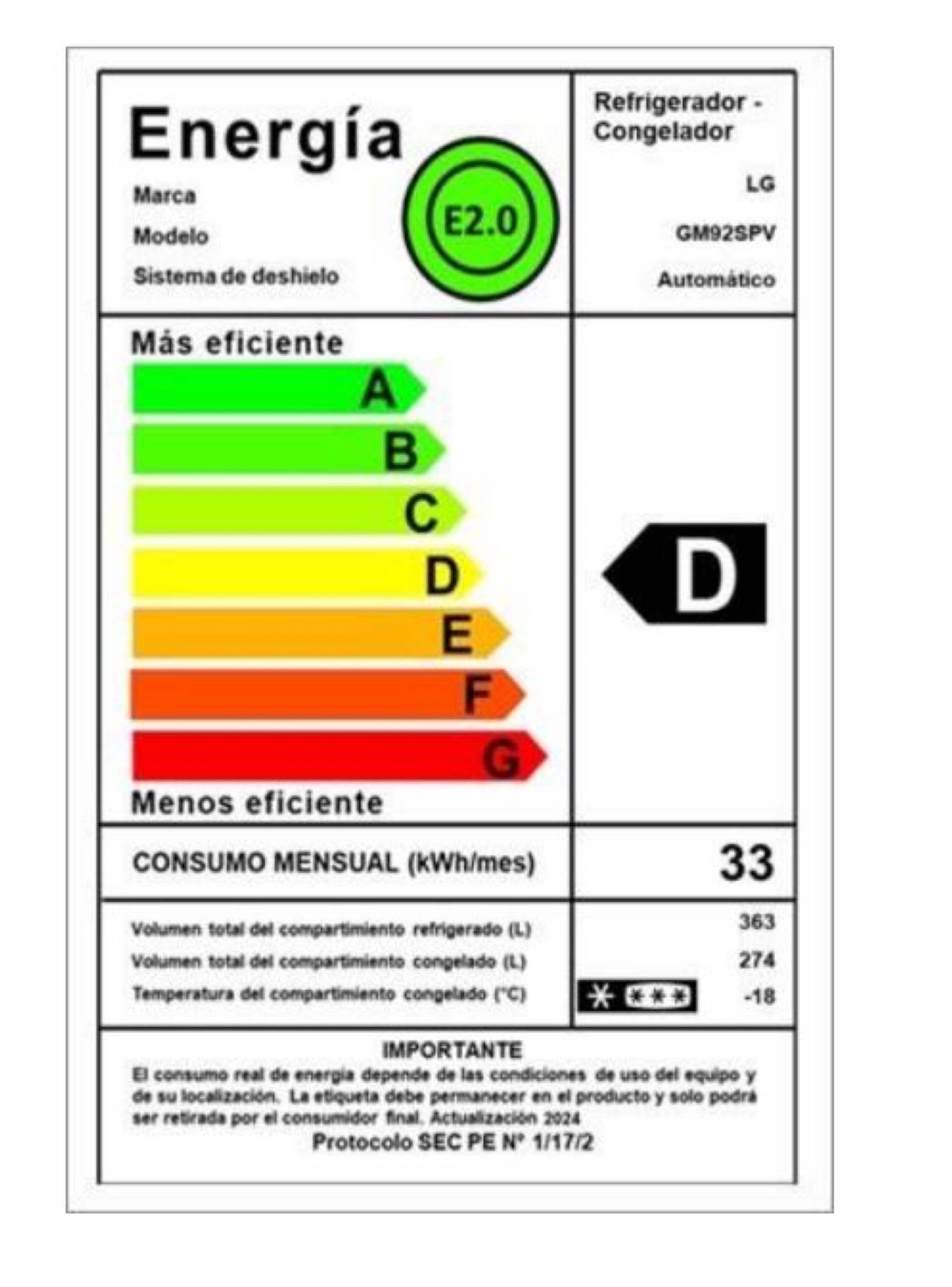 Refrigerador French Door LG 637 Litros con Smart Inverter Compressor GM92SPV-6