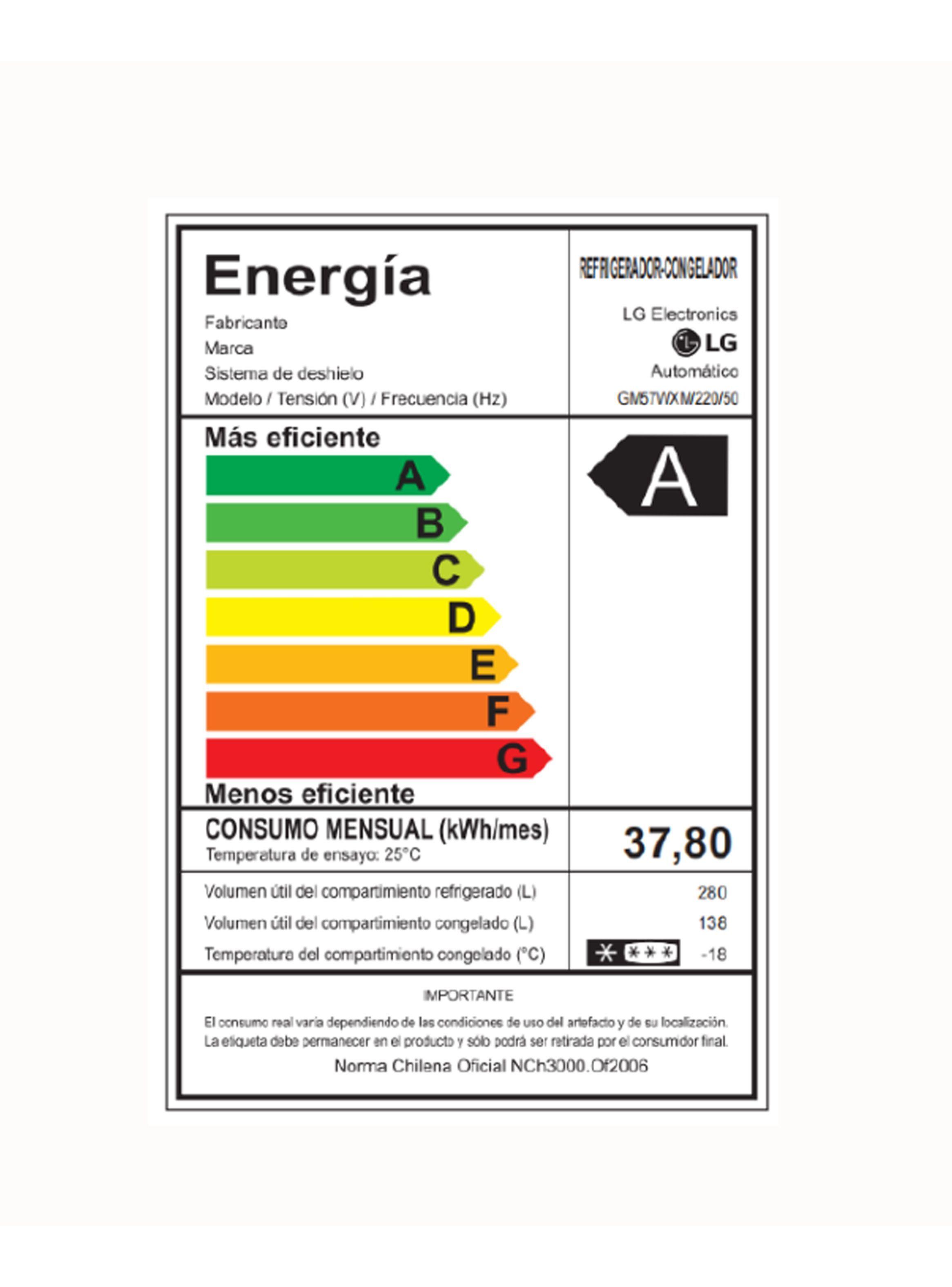 Refrigerador French Door LG 418 Litros con Instaview™ GM57WXM-6