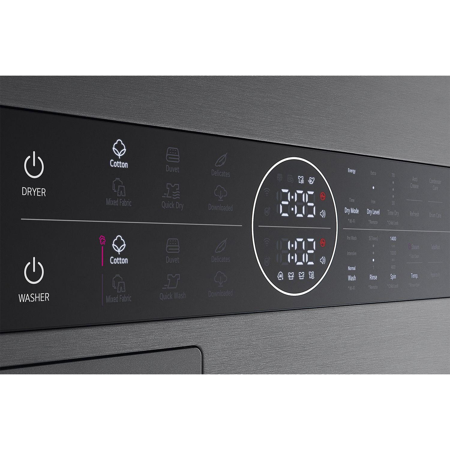 WashTower™ Lavadora Secadora LG Carga Frontal 14/10Kg WK14BS6 con AIDD™ -6