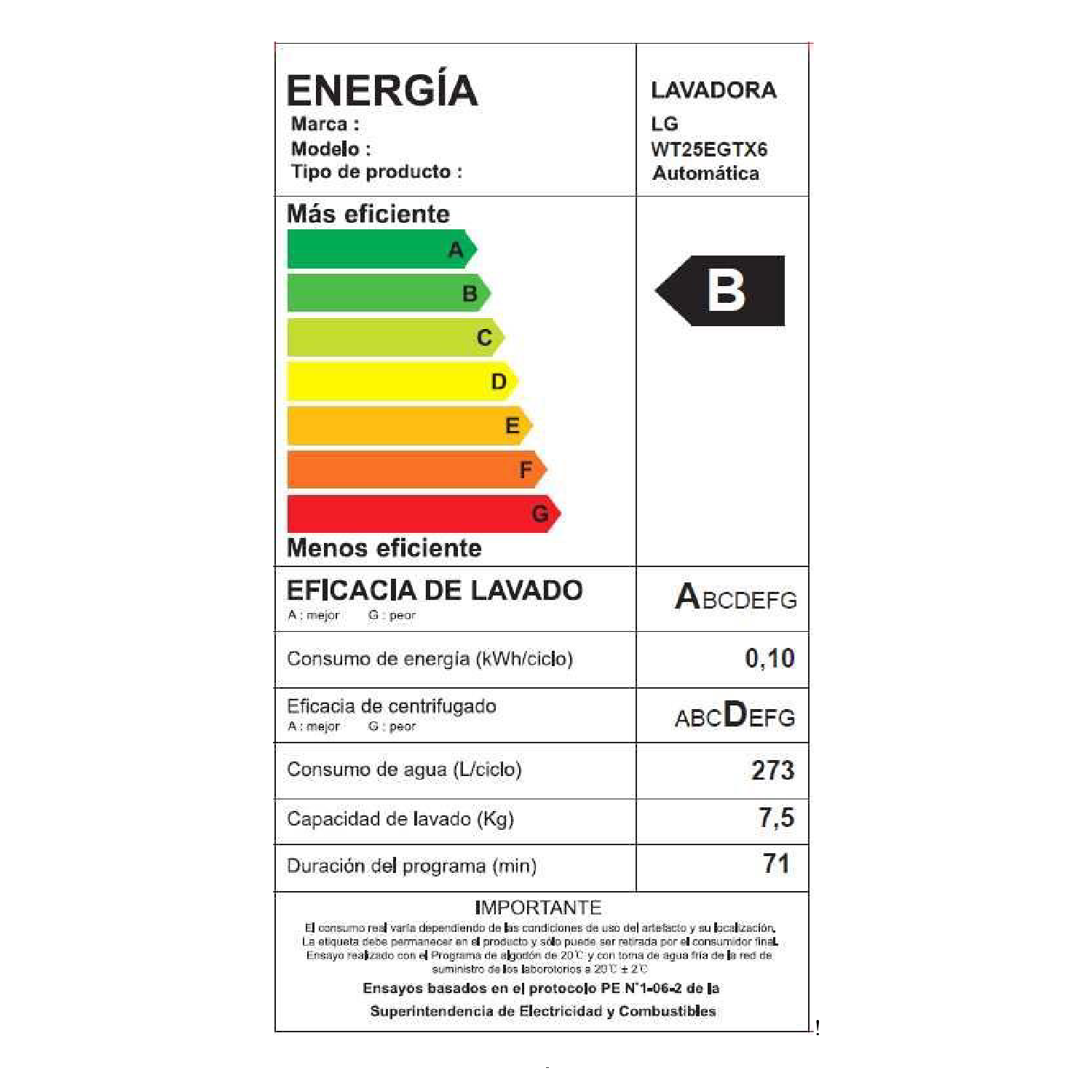 Lavadora Carga Superior 25kg WT25EGTX6 LG-6