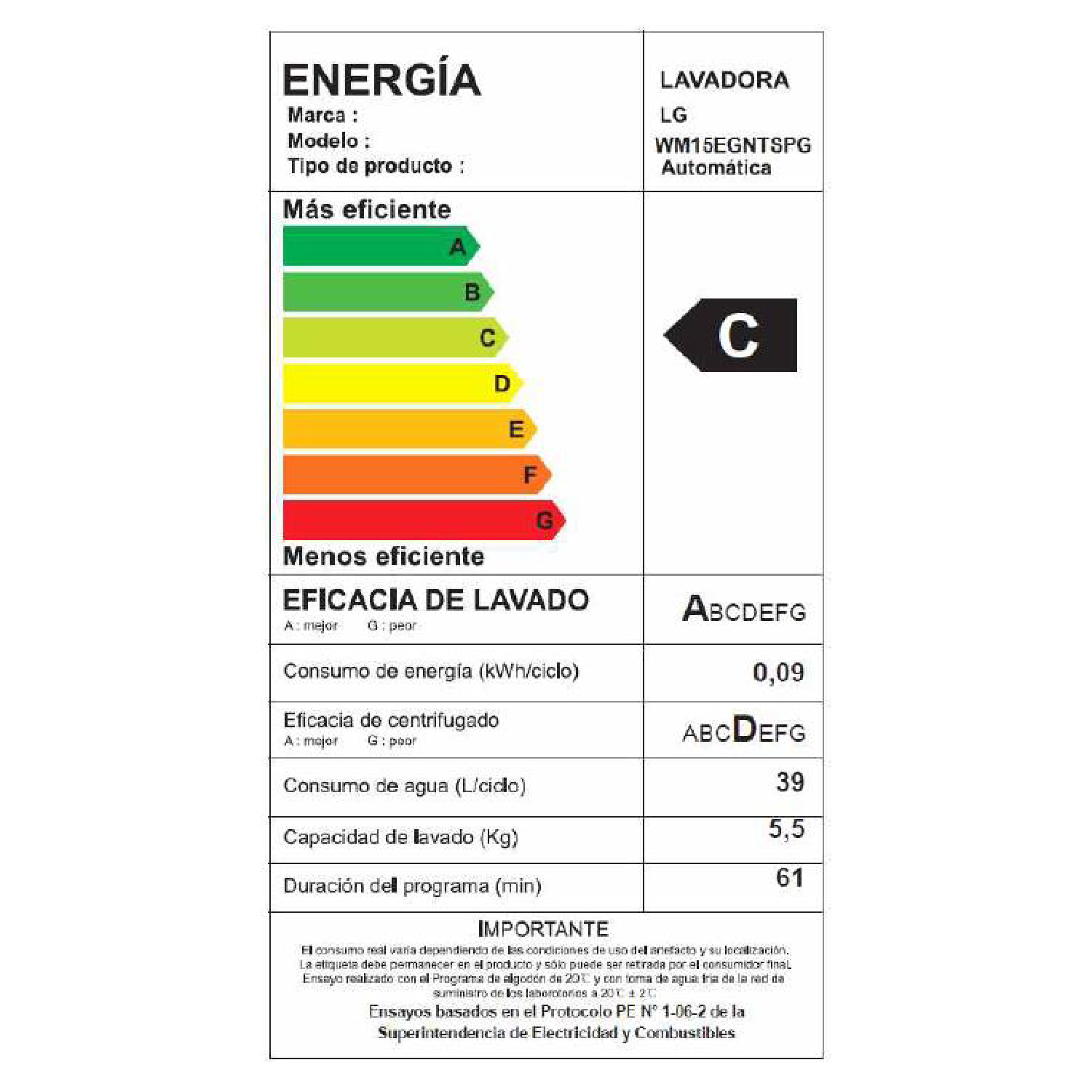 Lavadora Carga Frontal 15kg WM15EGNTSPG-4