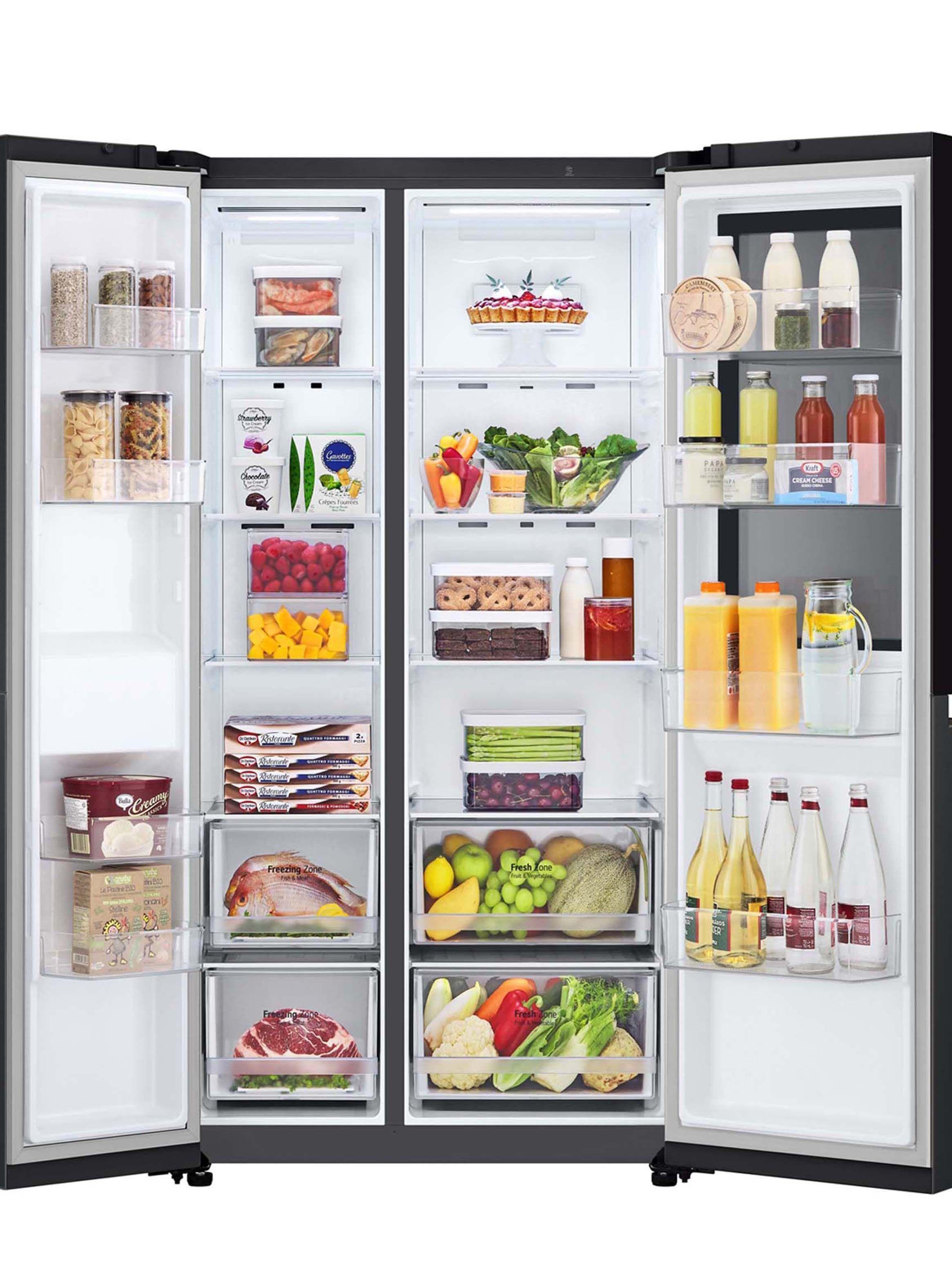 Refrigerador Side by Side LG 655 Litros con Instaview™ GS66BVM-4
