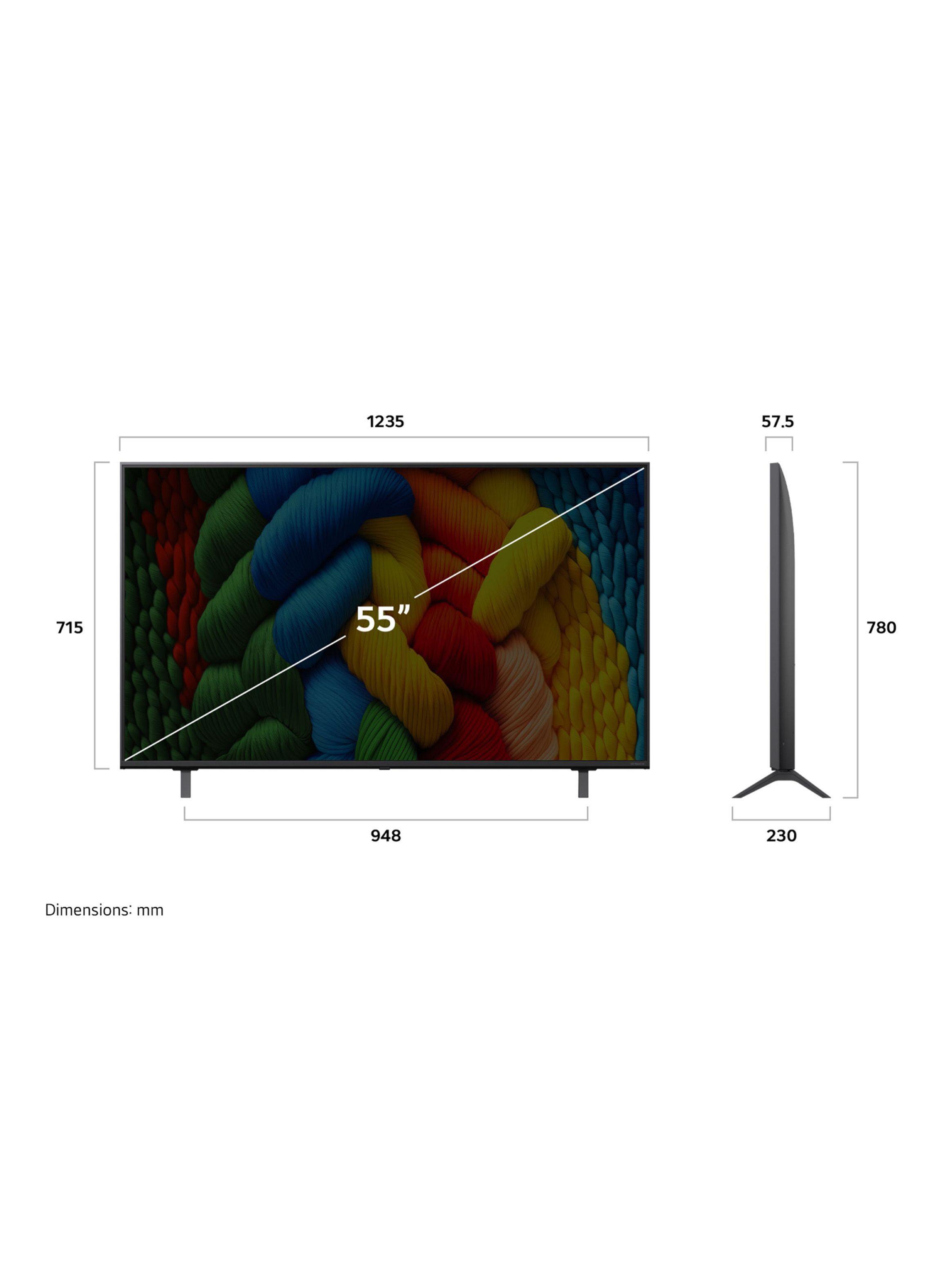 Televisor NanoCell 55" Smart TV 4K UHD 55NANO80ASA (2025) + Magic Remote LG-1