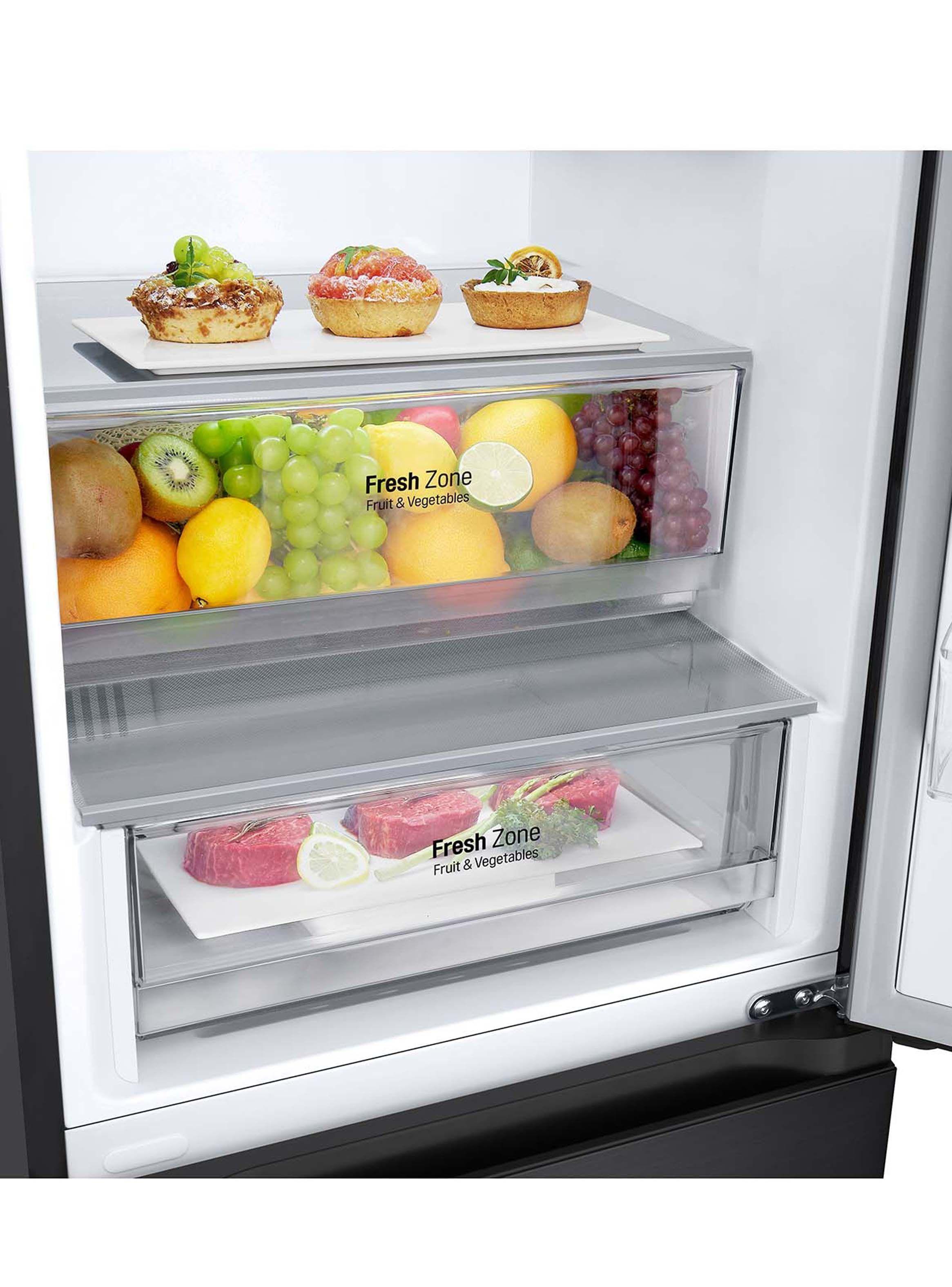 Refrigerador Bottom Freezer LG 344 Litros con Motor Smart Inverter Compressor GB37BPT-5