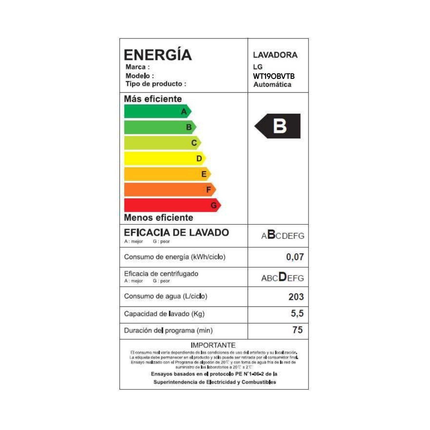 Lavadora Carga Superior 19Kg Smart Inverter WT19OBVTB con Turbo Drum-7