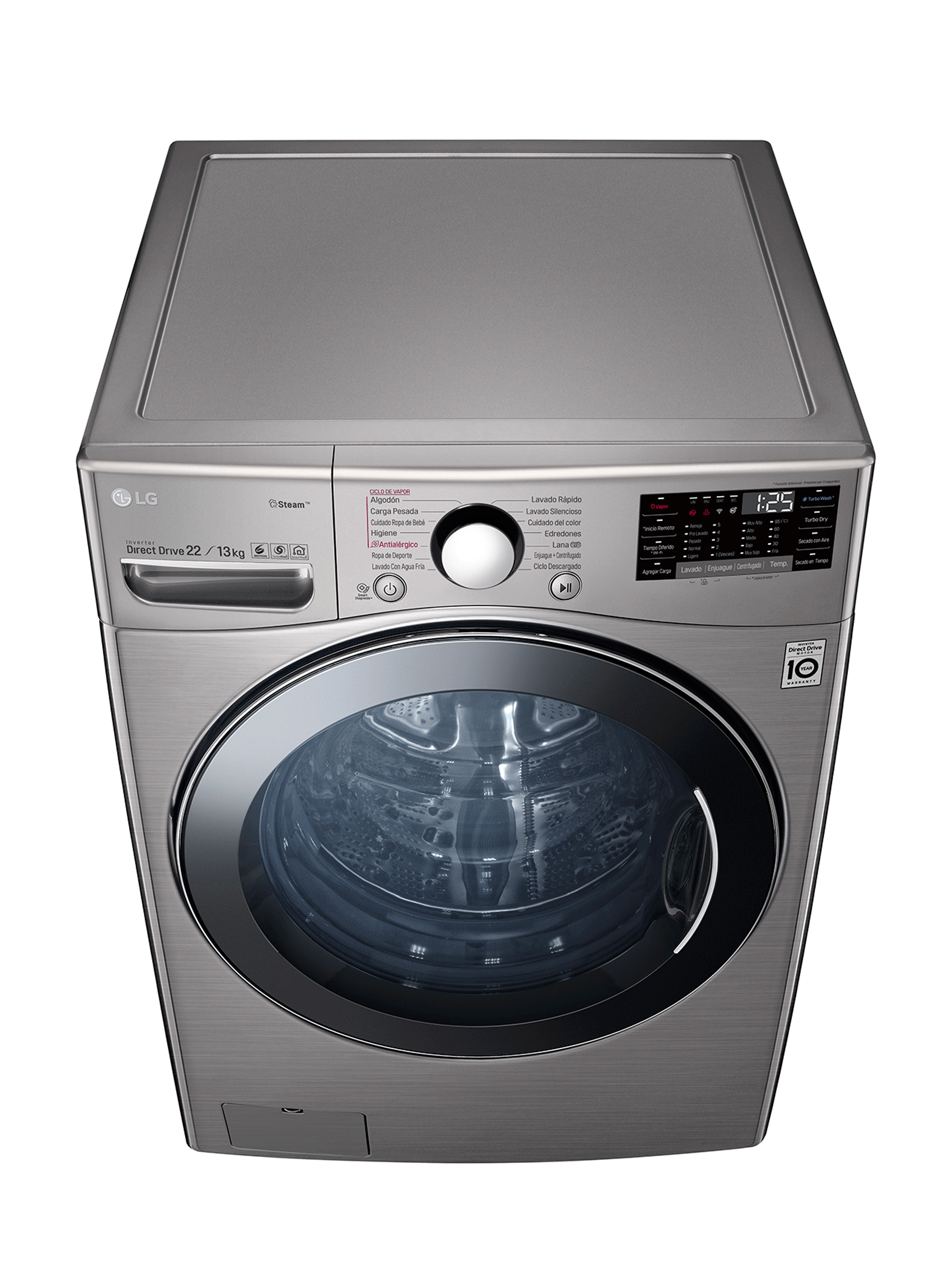 Lavadora Secadora Carga Frontal LG 22/12Kg WD22VV2S6 con TurboWash™ -2