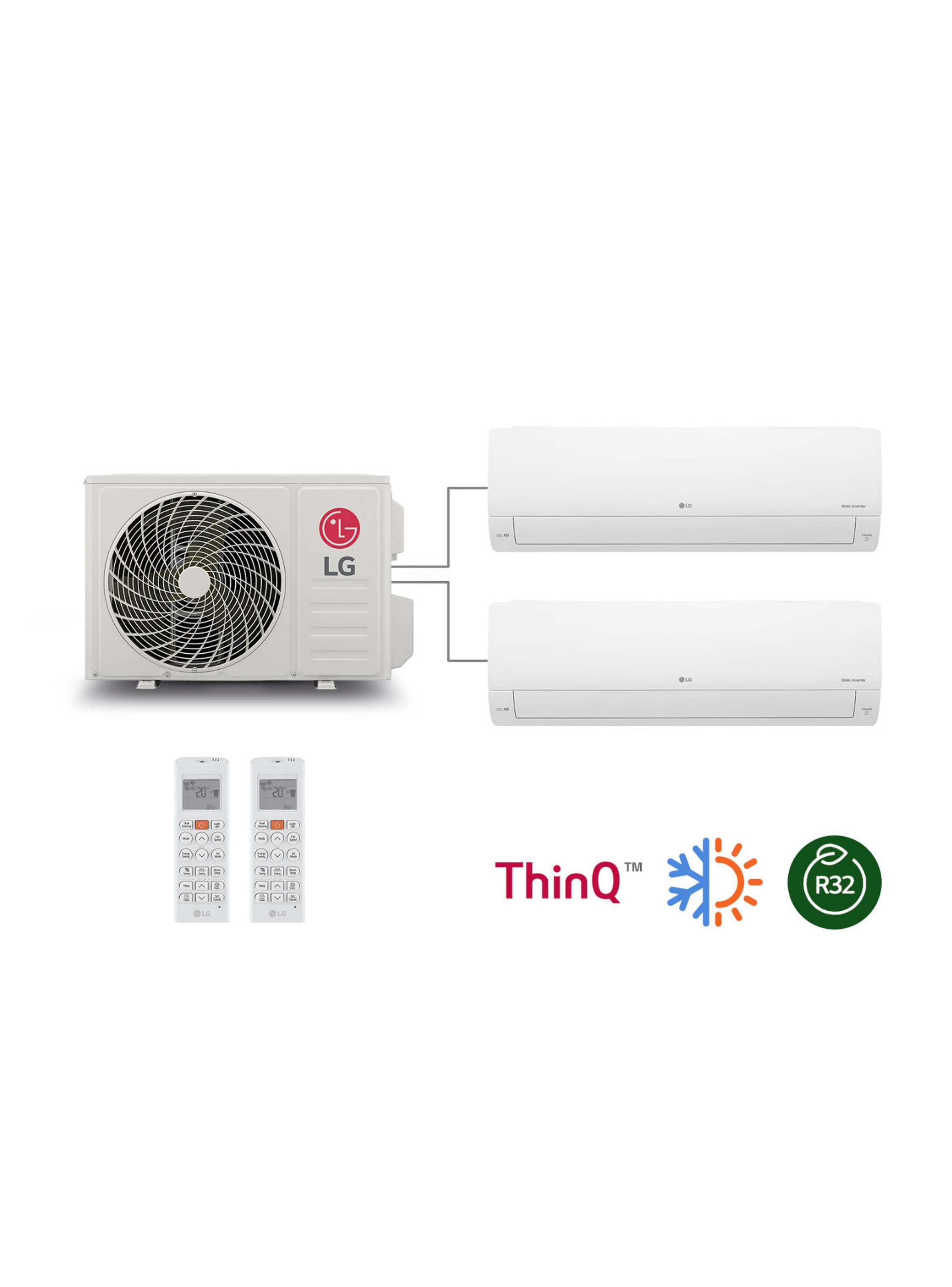 Aire Acondicionado LG Multi-Split DUALCOOL Dual Inverter 9000 BTU + 12000 BTU Z2MW18SJA2-0