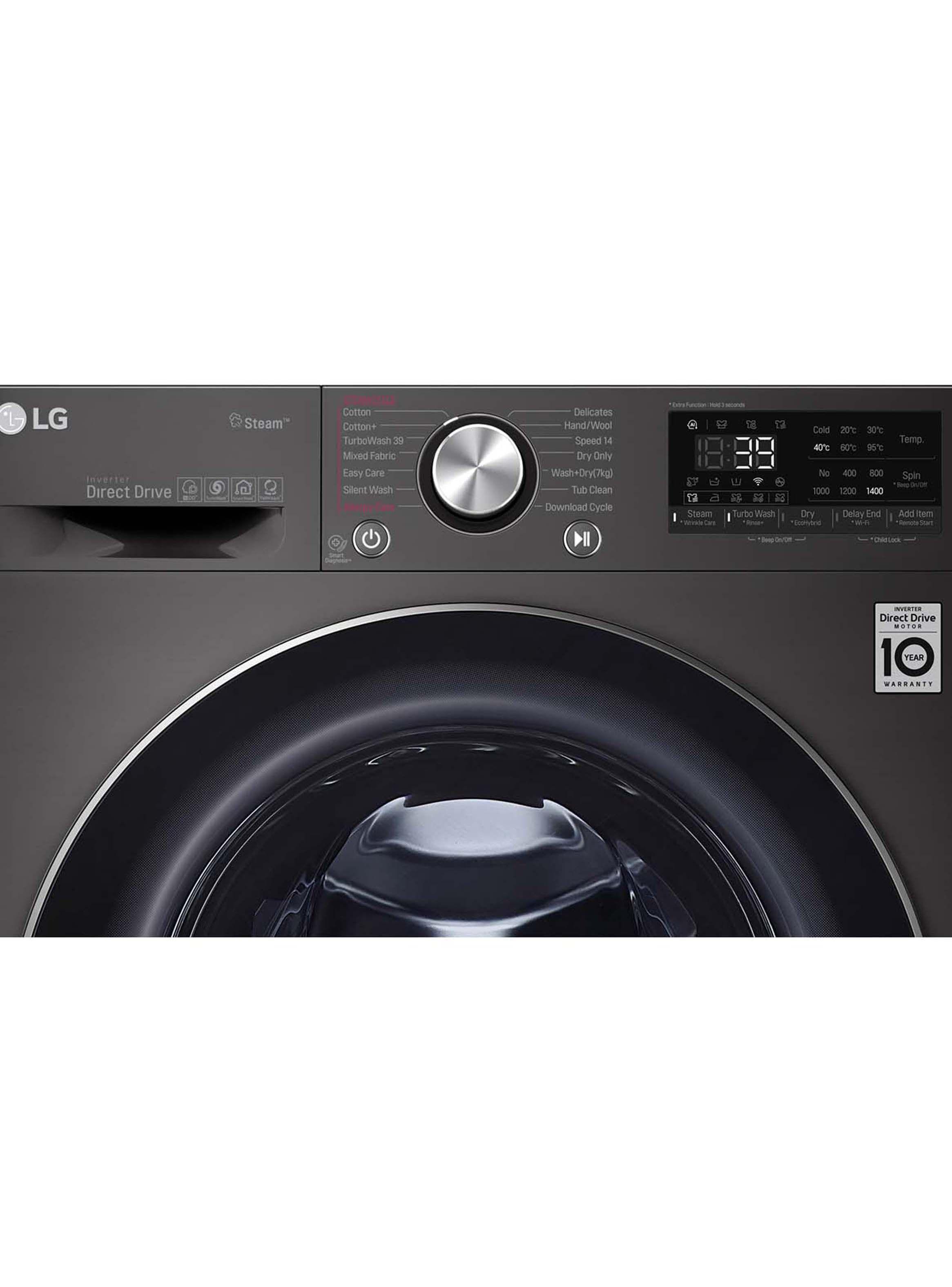 Lavadora Secadora Carga Frontal LG 14/8Kg WD14BVC2S6 con Tecnología Steam+, AIDD, ThinQ-6