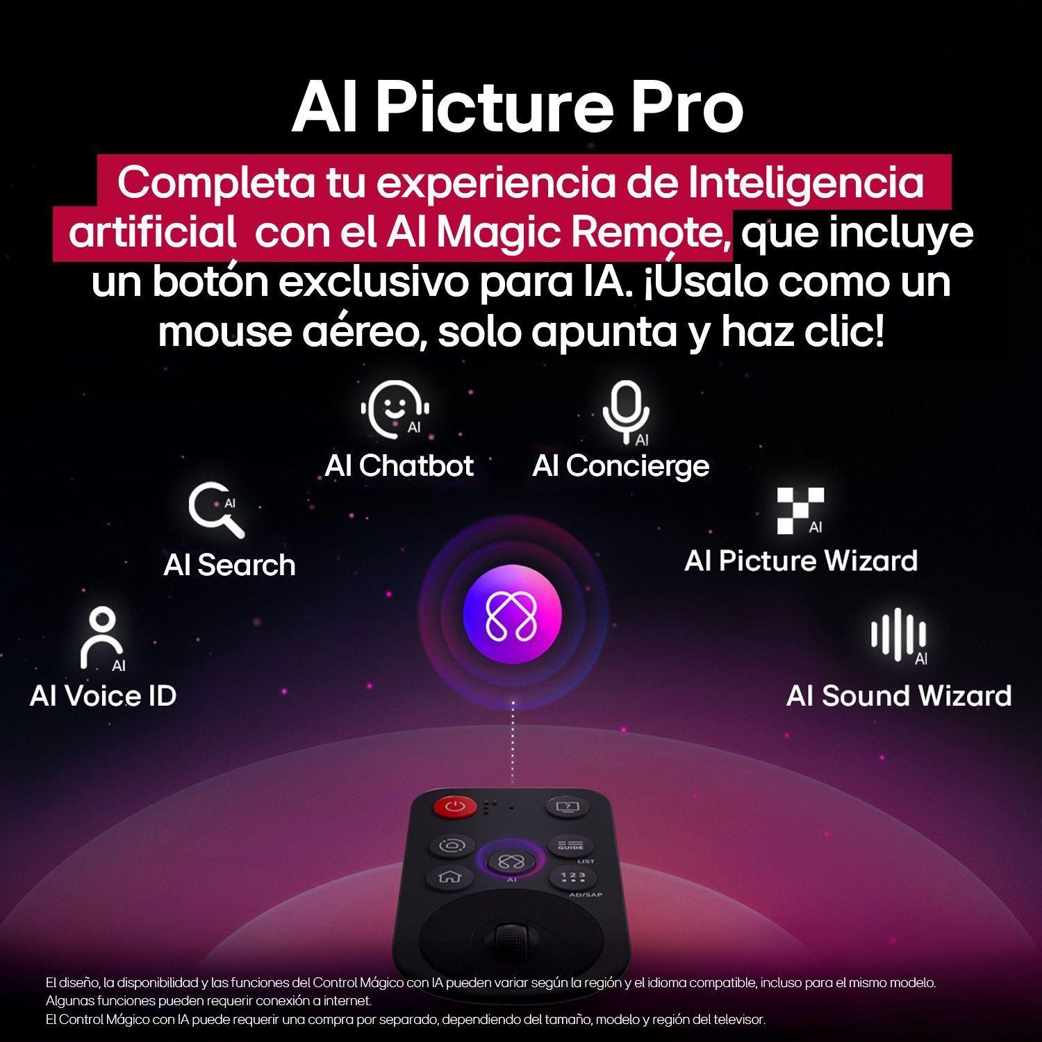 Televisor QNED 65" Smart TV  4K UHD AI 65QNED83ASG (2025) + Magic Remote LG-6