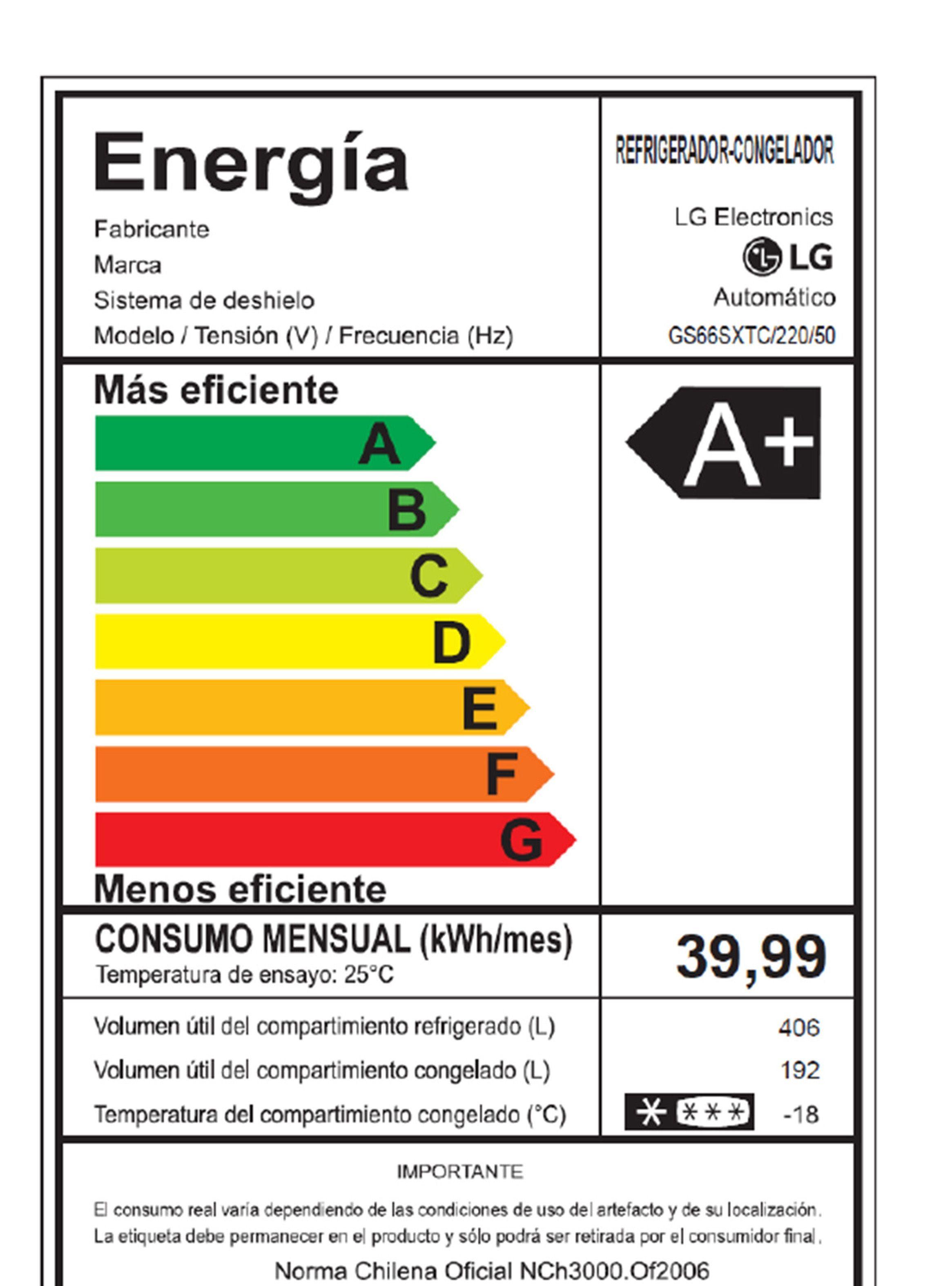 Refrigerador Side by Side LG 598 Litros con Instaview™ GS66SXTC-6