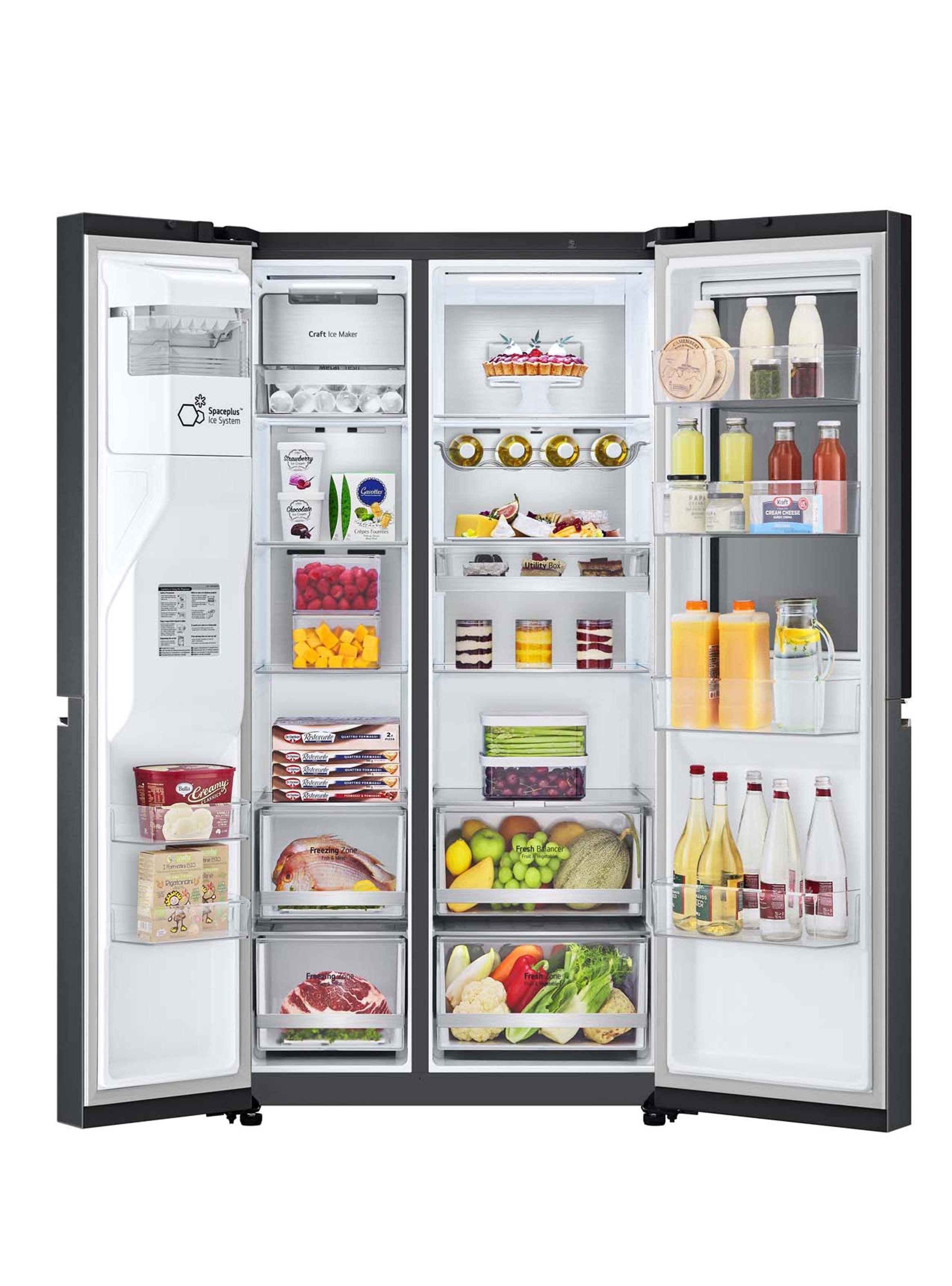 Refrigerador Side by Side LG 635 Litros con Instaview™ GS66SXTC-2