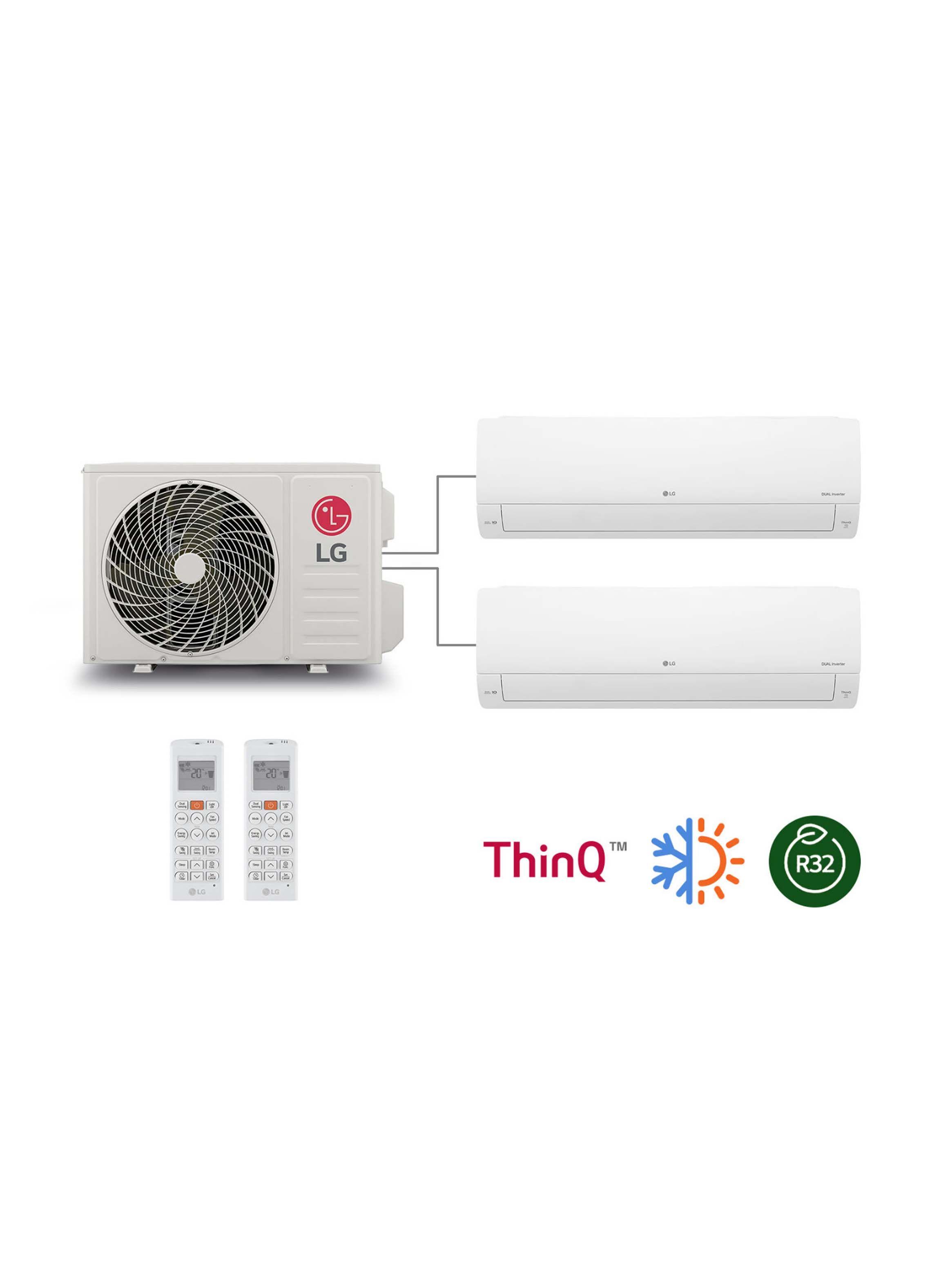Aire Acondicionado LG Multi-Split DUALCOOL Dual Inverter 2 x 9000 BTU Z2MW18SJA1-0