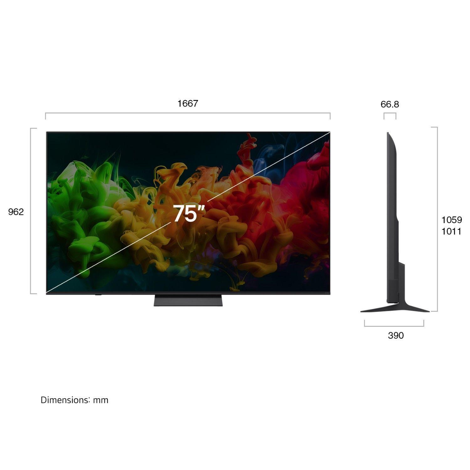 Smart TV LG 75" QNED evo AI QNED81 4K 2026 + Magic Remote Control-1