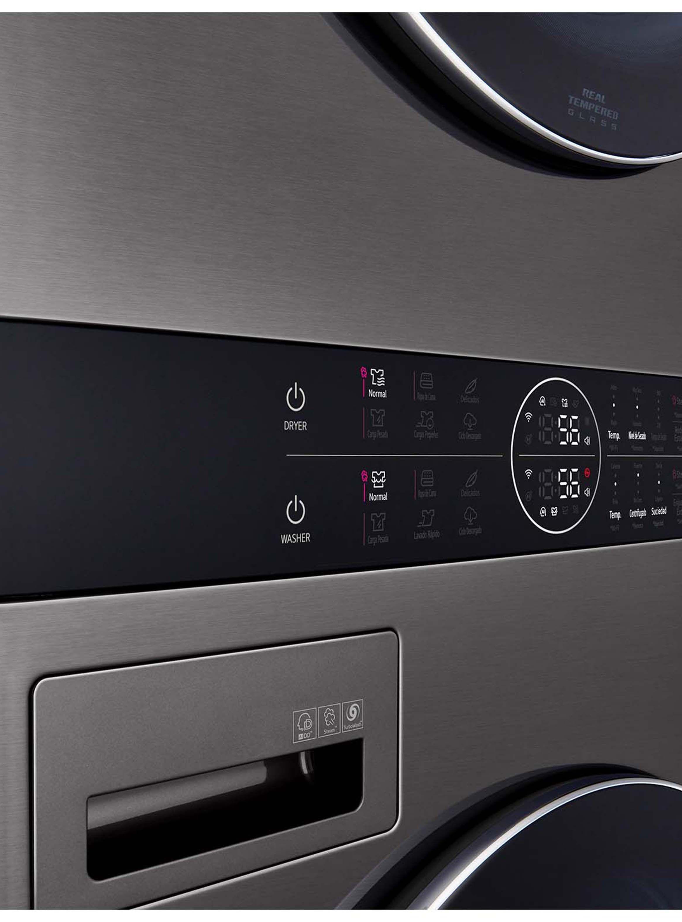 WashTower™ Lavadora Secadora LG Carga Frontal 22/16Kg WK22BS6 con AIDD™ -5