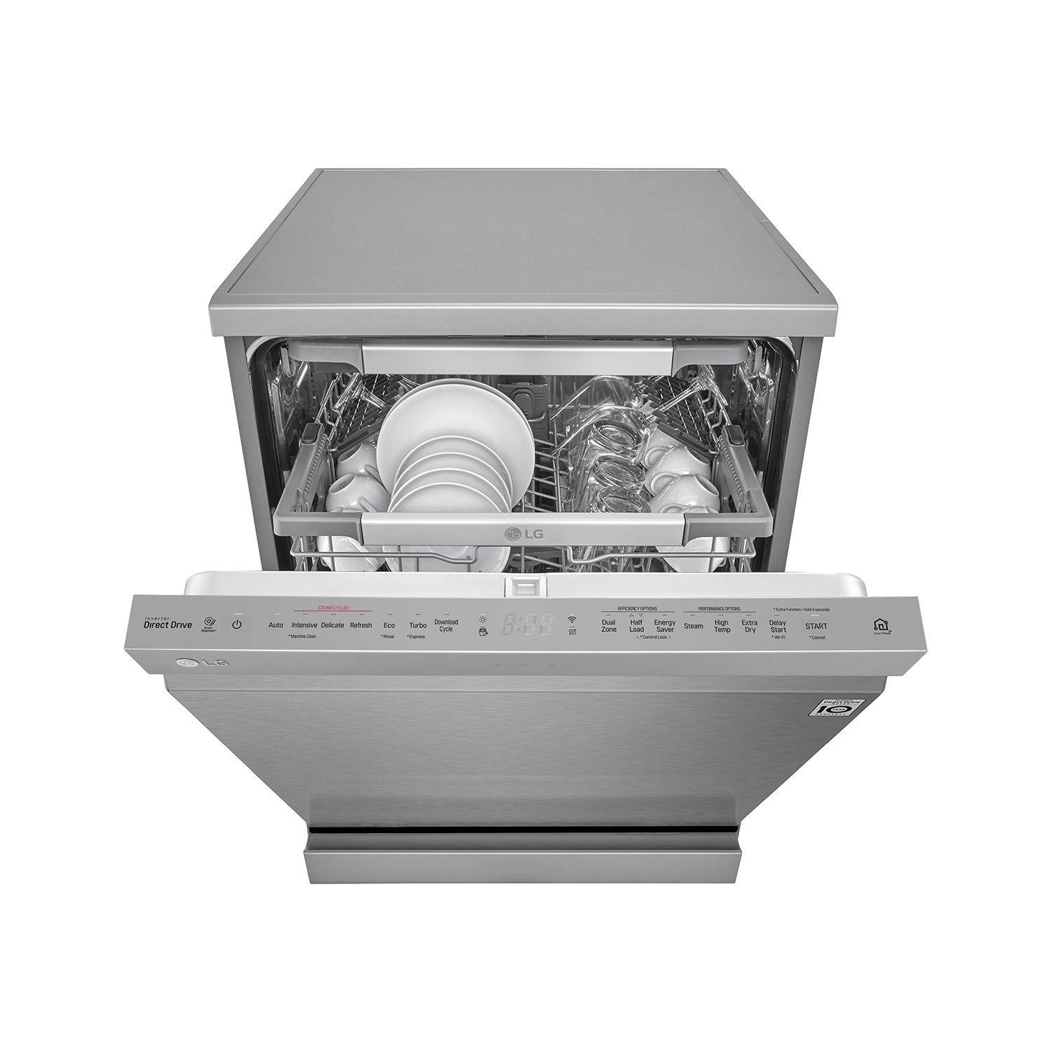 Lavavajillas LG 14 cubiertos con QuadWash™ y AOD DF425HSS-2