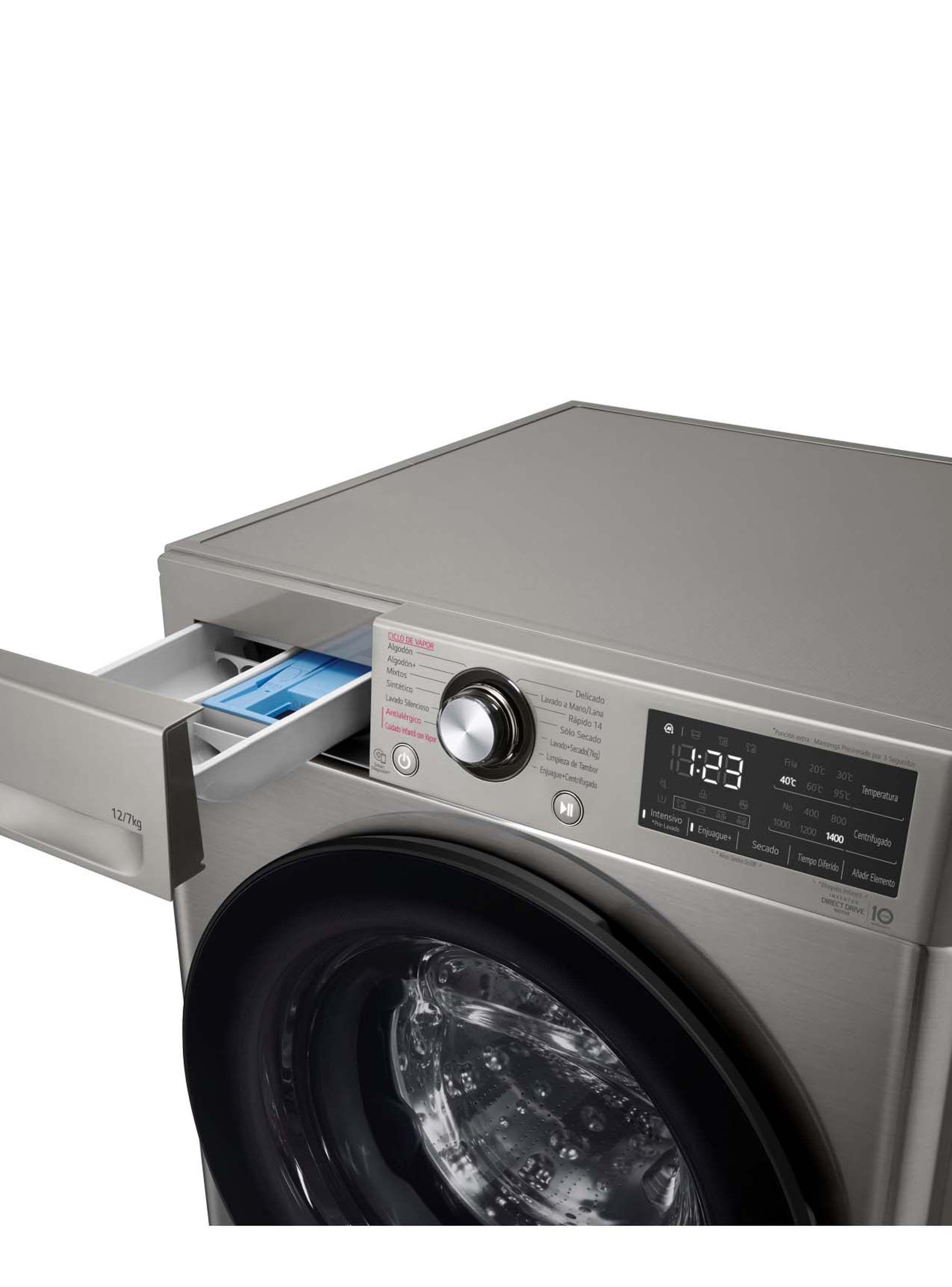 Lavadora Secadora Carga Frontal LG 12/7Kg WD12VVC5S6C con AIDD™ -4