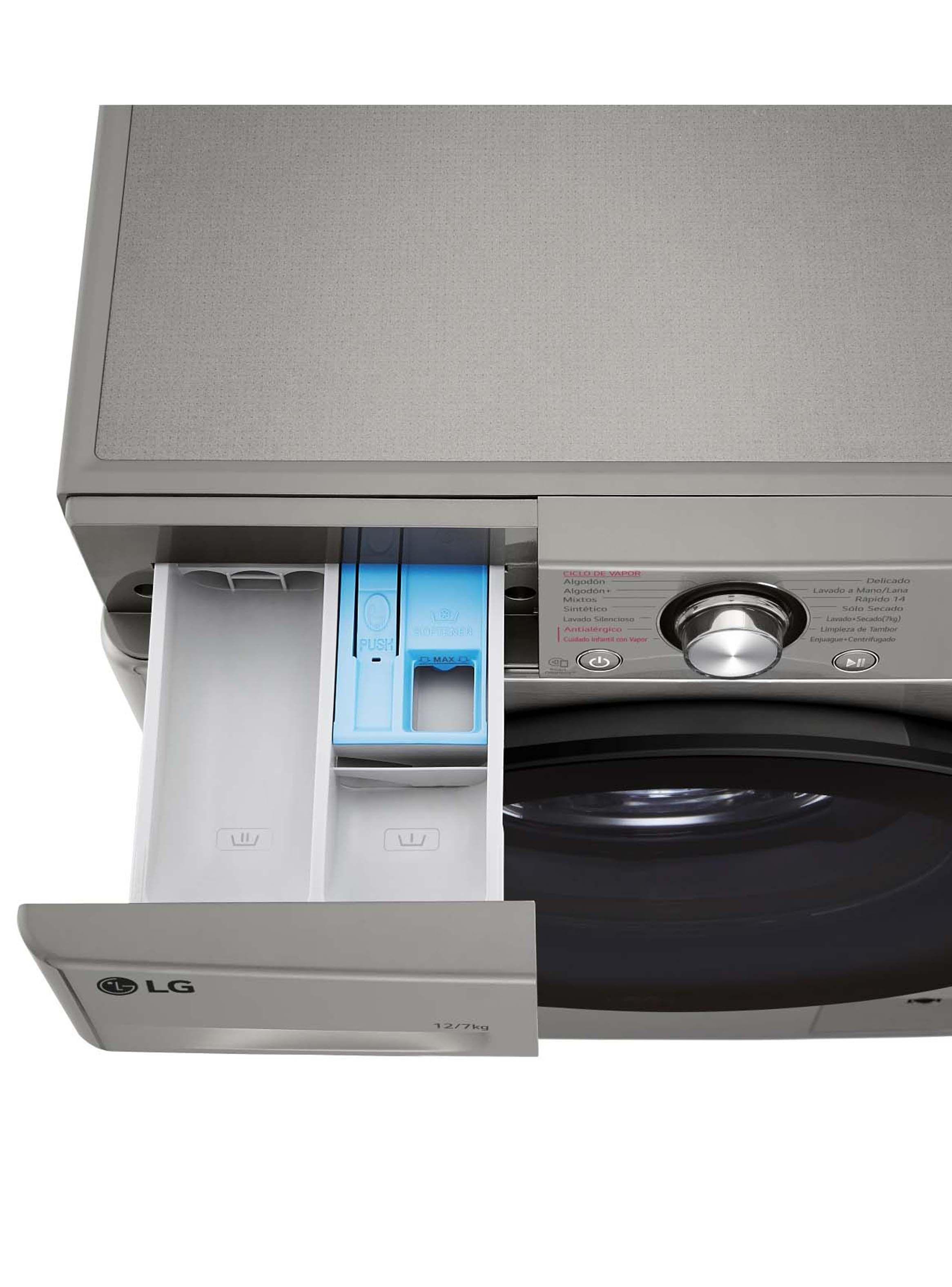 Lavadora Secadora Carga Frontal LG 12/7Kg WD12VVC5S6C con AIDD™ -5