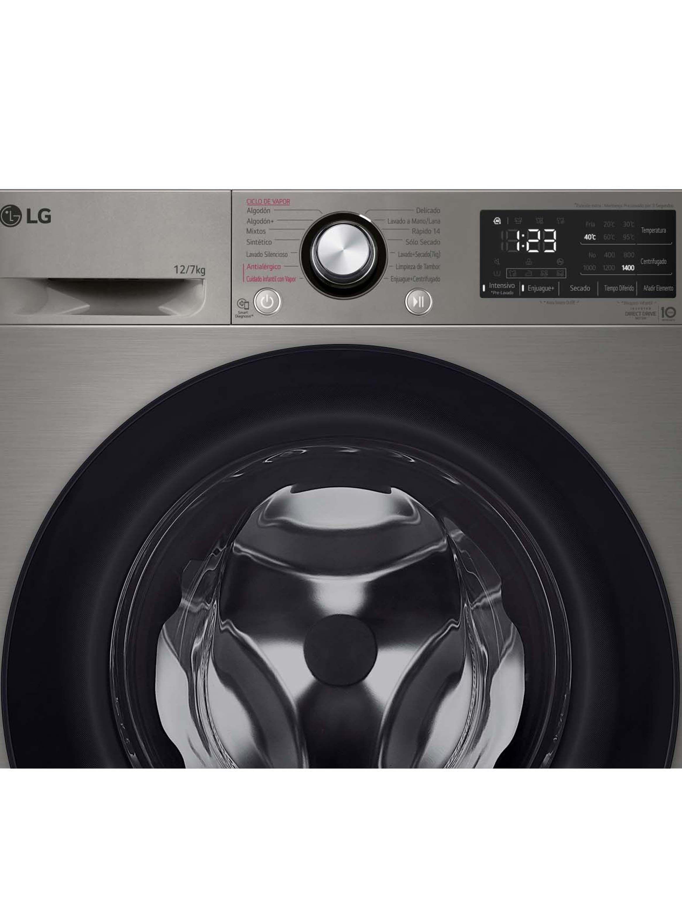 Lavadora Secadora Carga Frontal LG 12/7Kg WD12VVC5S6C con AIDD™ -3