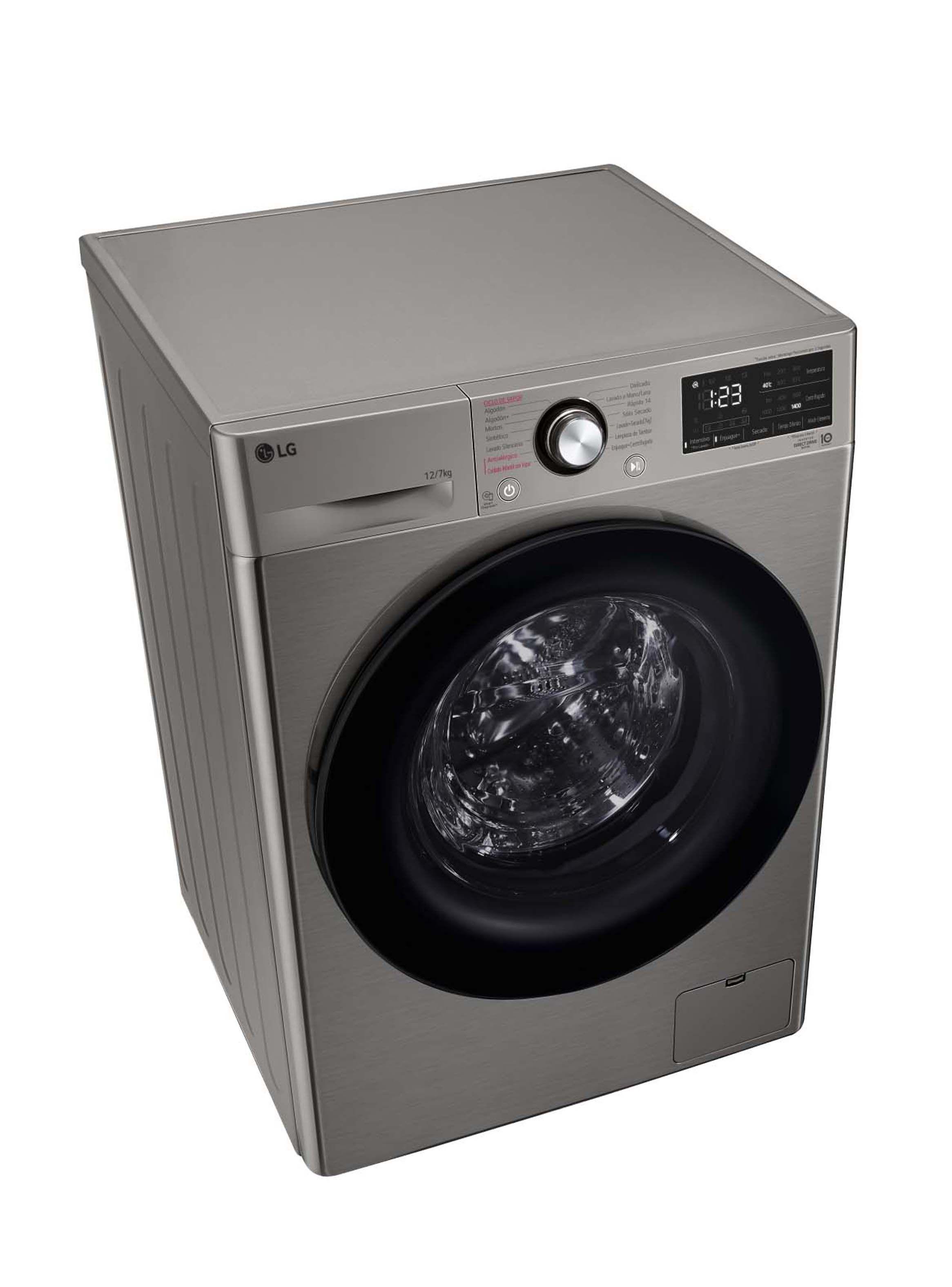 Lavadora Secadora Carga Frontal LG 12/7Kg WD12VVC5S6C con AIDD™ -6