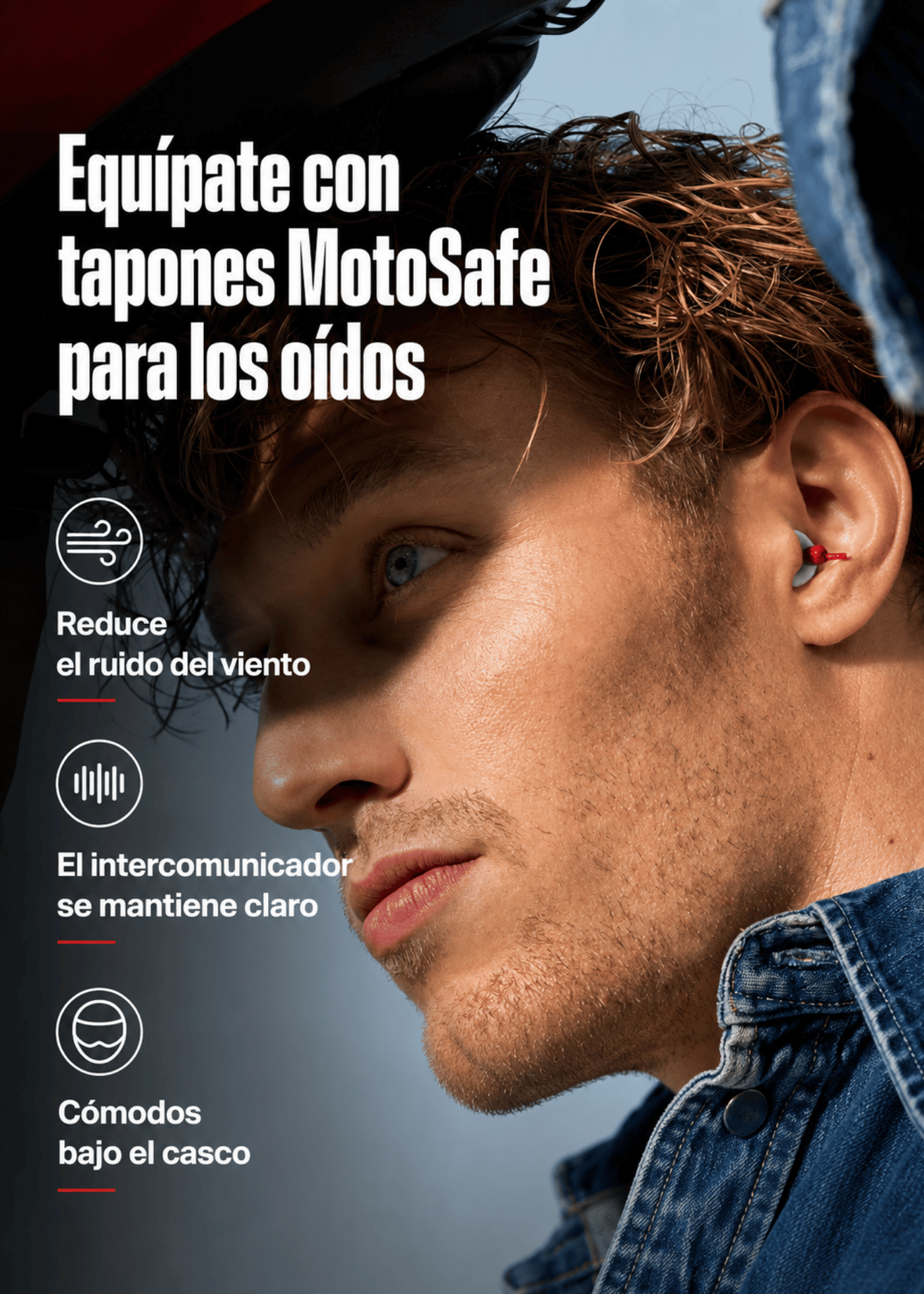 Tapones Para Moto MotoSafe Pro Protecci n Contra Ruido Y Viento 17 20 dB-5