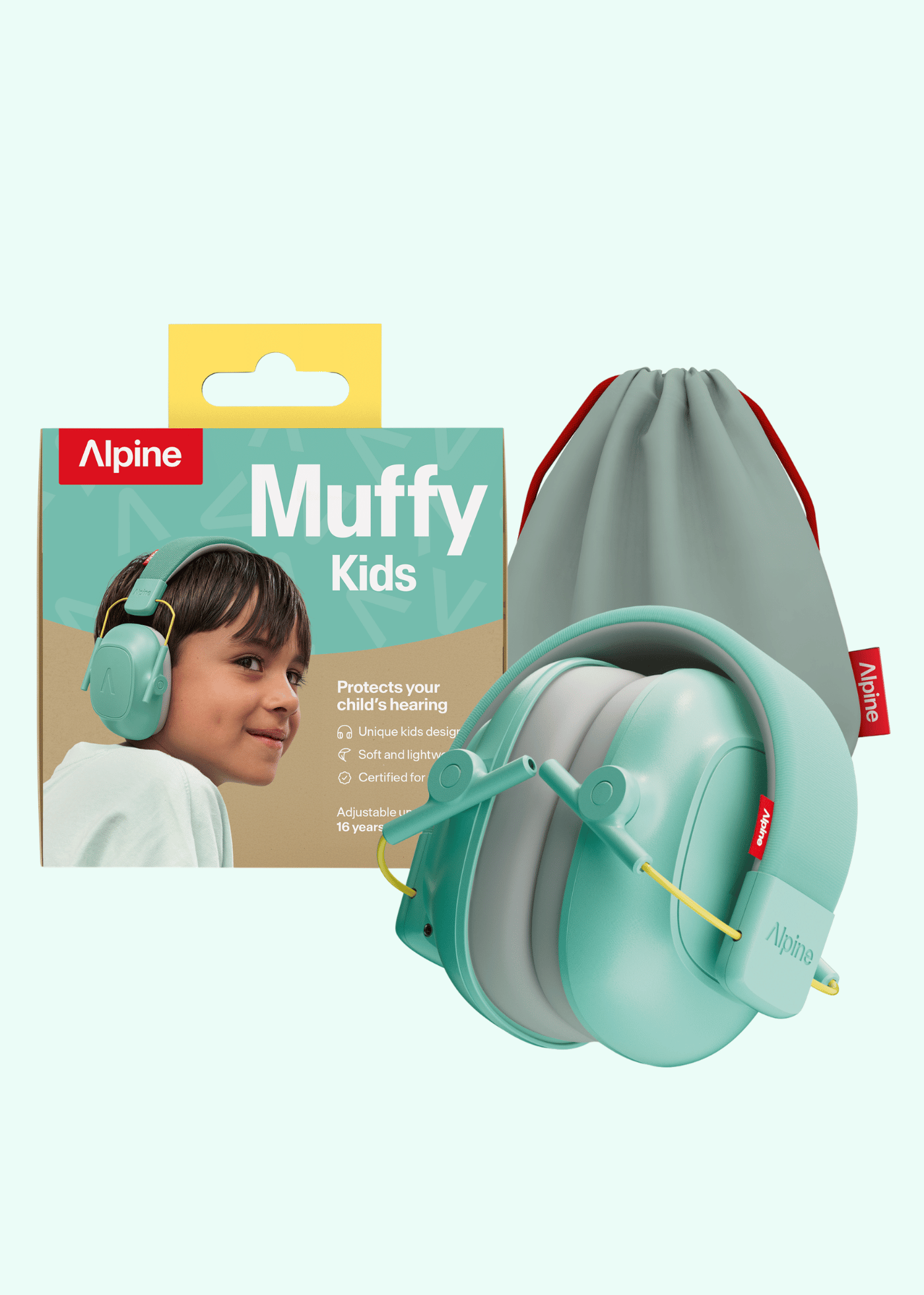 Protector Auditivo Infantil de 5 a 16 años Muffy Kids Mint 25 dB-0