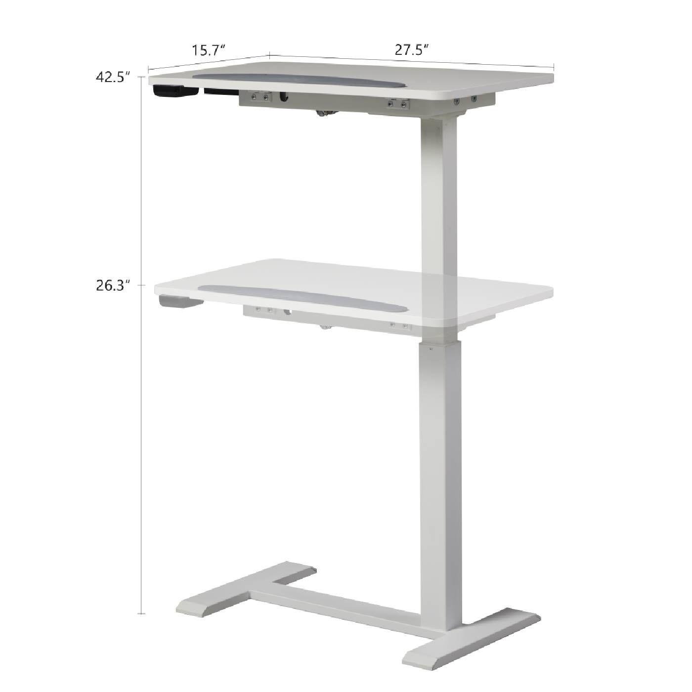 Mesa eléctrica altura ajustable color blanco-3