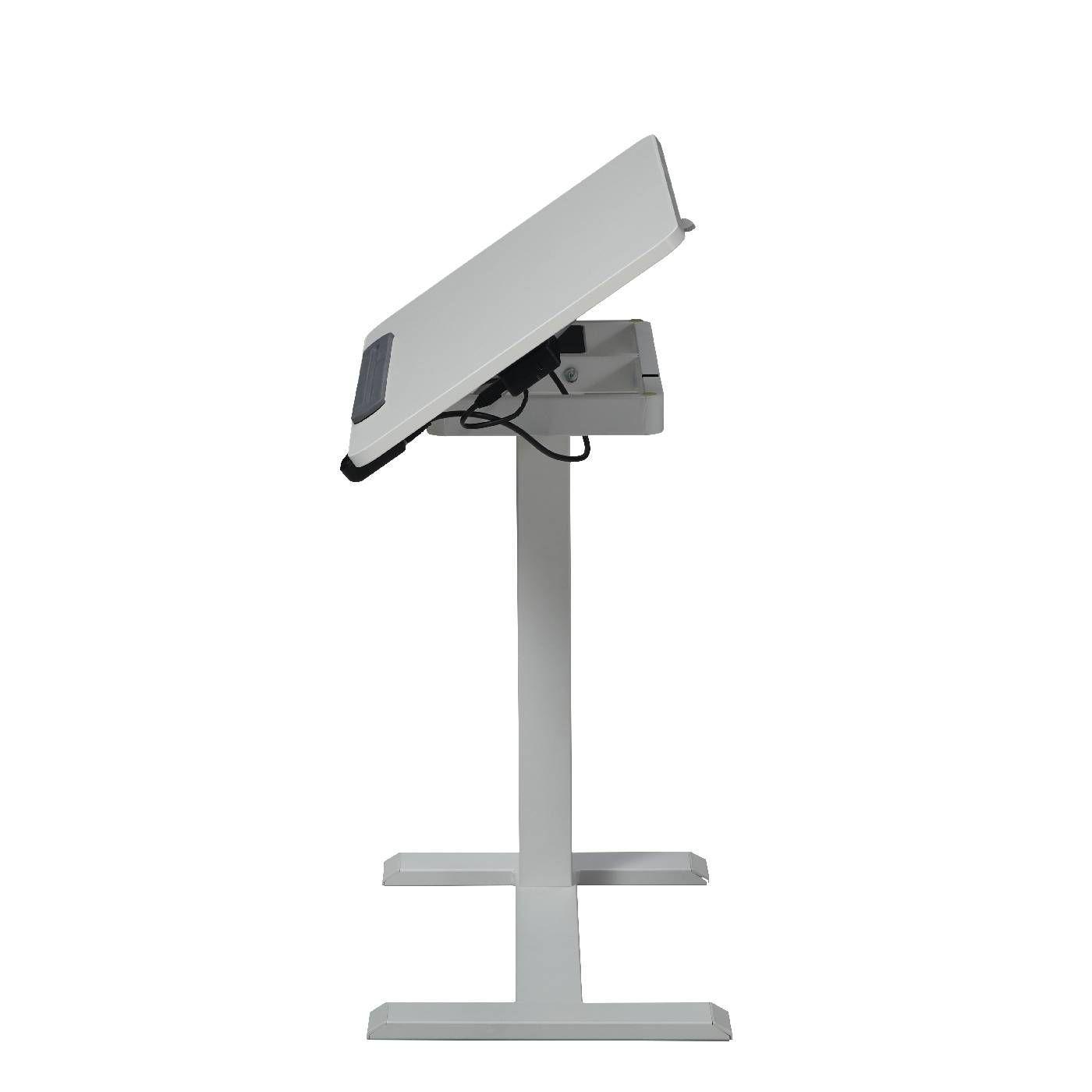 Mesa eléctrica altura ajustable color blanco-4