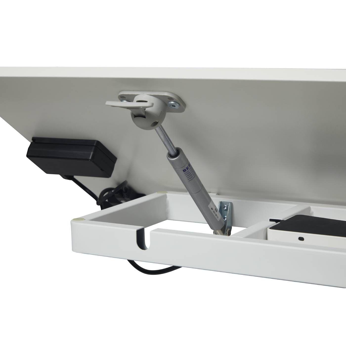 Mesa eléctrica altura ajustable color blanco-5