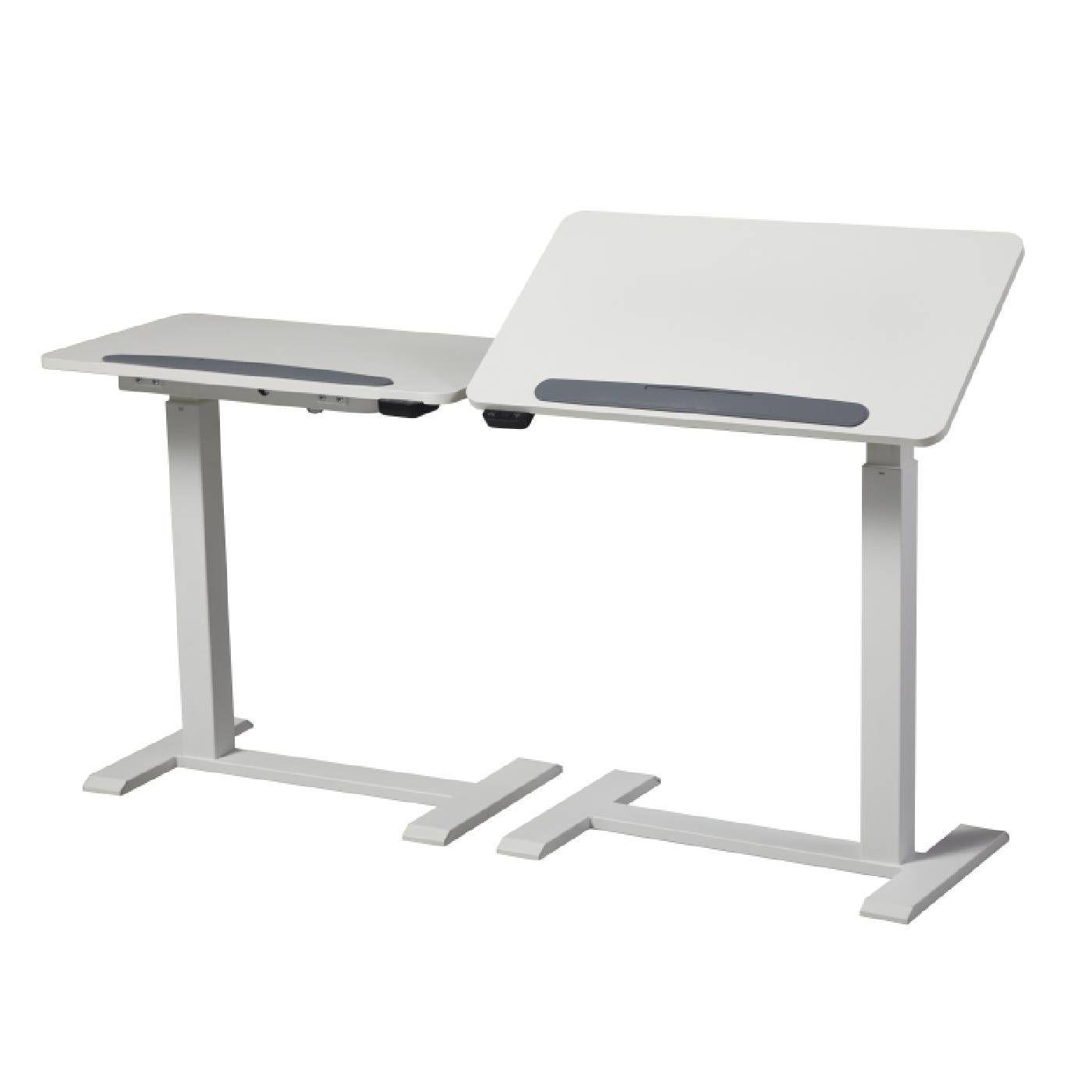Mesa eléctrica altura ajustable color blanco-7