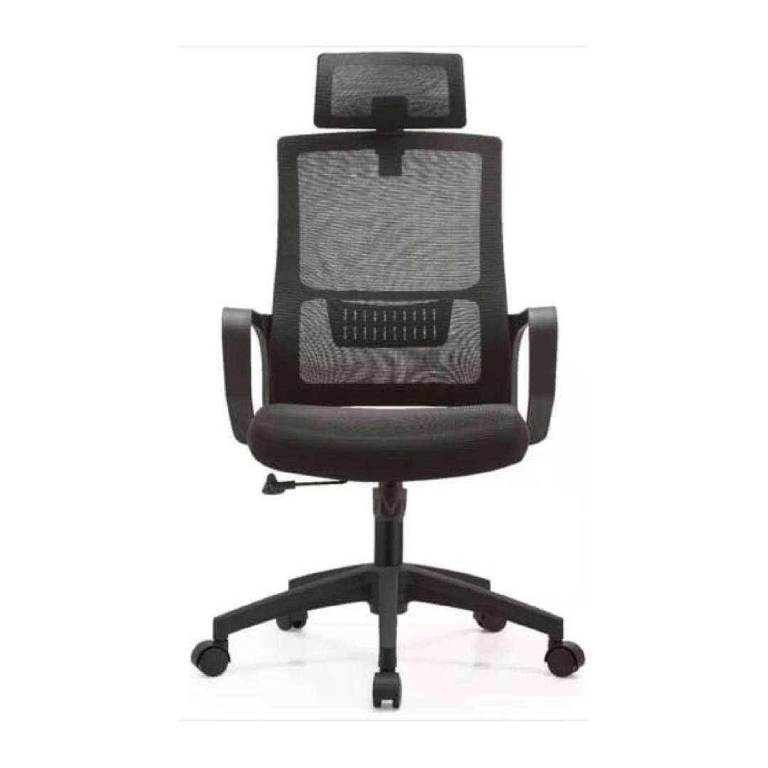 SILLA DE ESCRITORIO ERGONÓMICA COLOR NEGRO-0