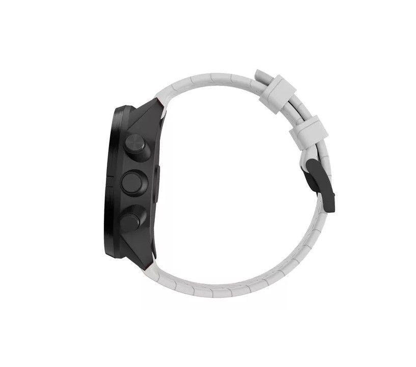 CORREA SILICONA COMPATIBLE SUUNTO 7 / 9 Baro D5 24MM BLANCO-3