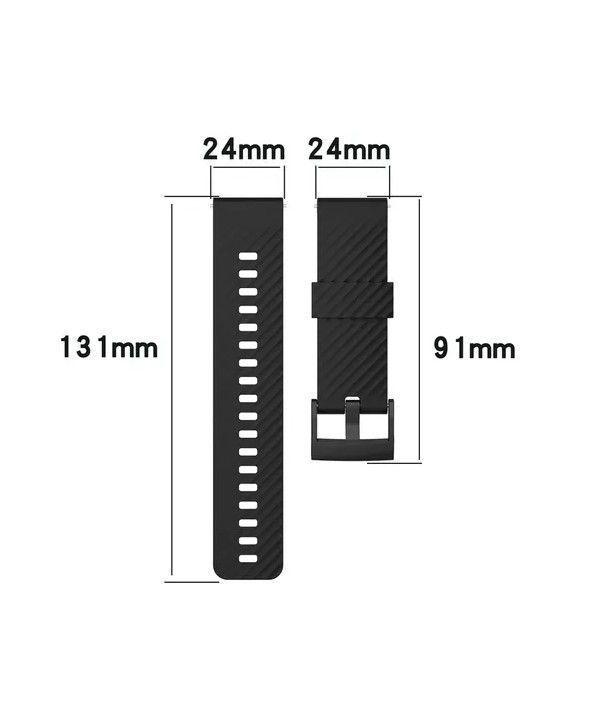 CORREA SILICONA COMPATIBLE SUUNTO 7 / 9 Baro D5 24MM BLANCO-2