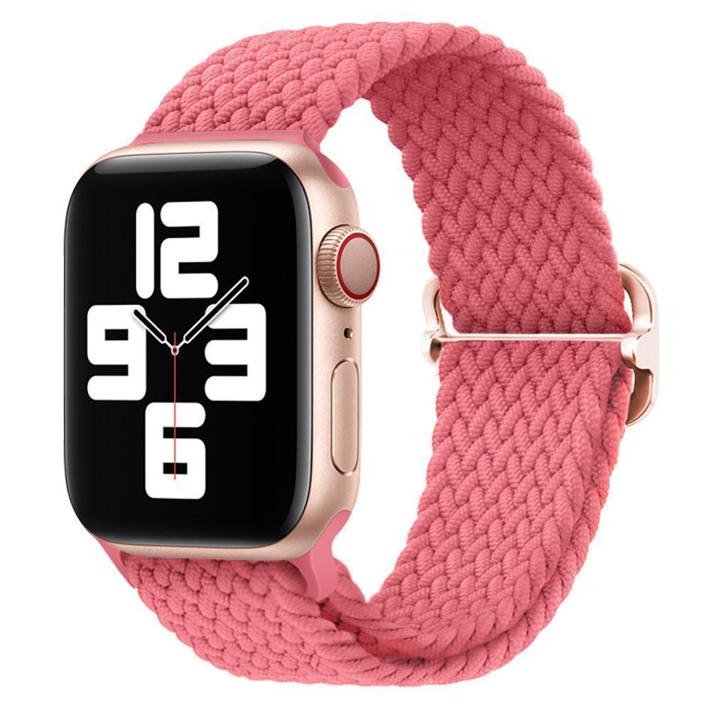 Correa Trenzada Compatible Iwatch Apple Watch Rosado Claro 38-40-41MM-0