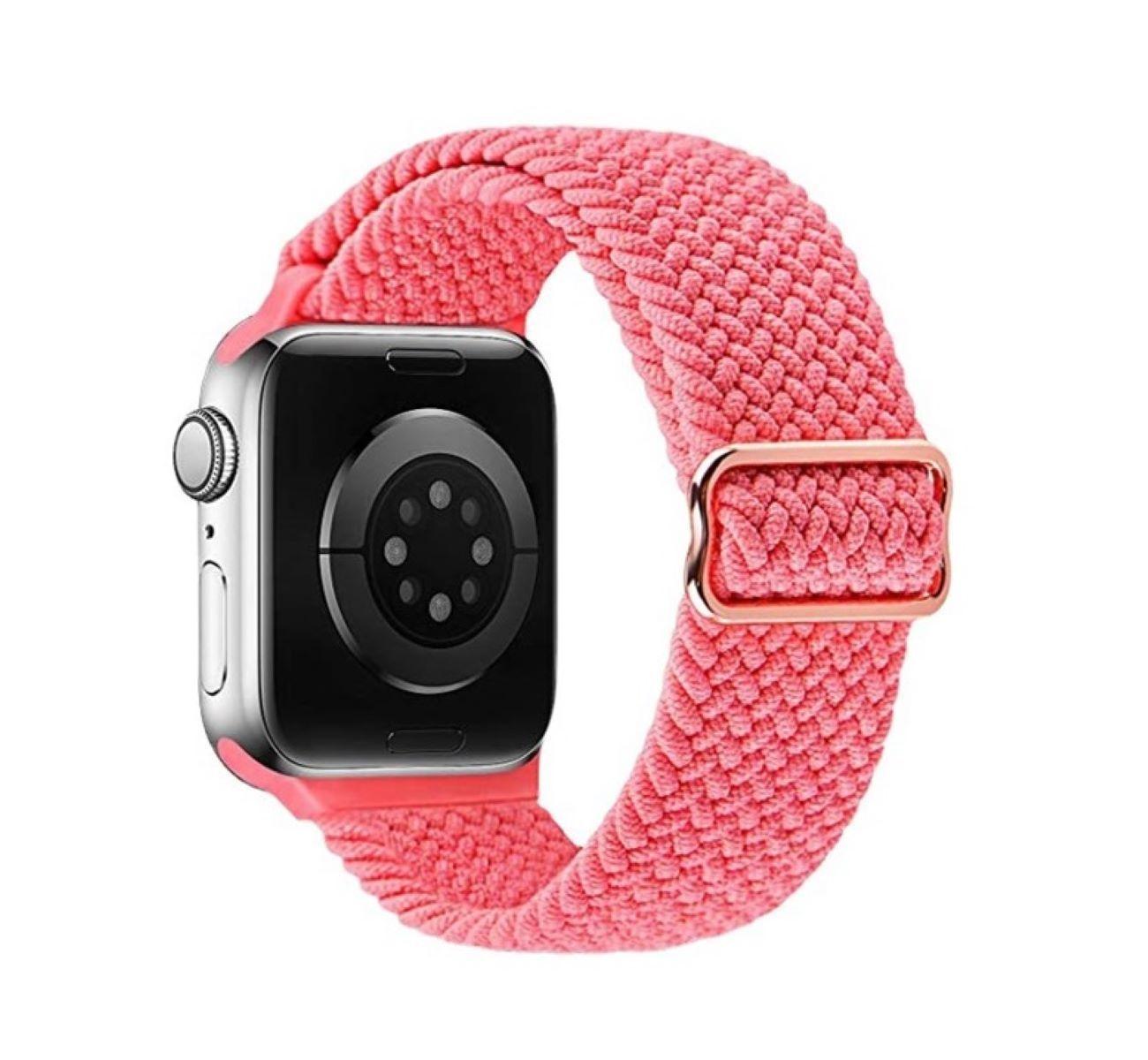 Correa Trenzada Compatible Iwatch Apple Watch Rosado Claro 38-40-41MM-1