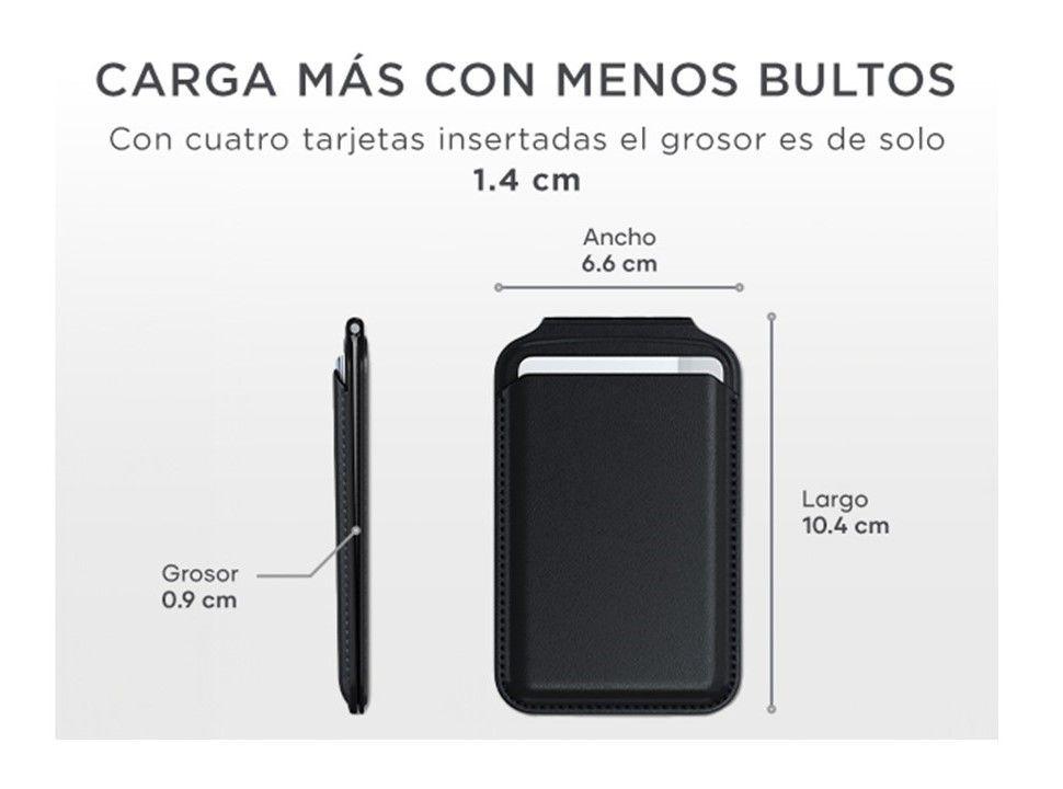 Tarjetero Magnético De Cuero Compatible Con Magsafe iPhone-3