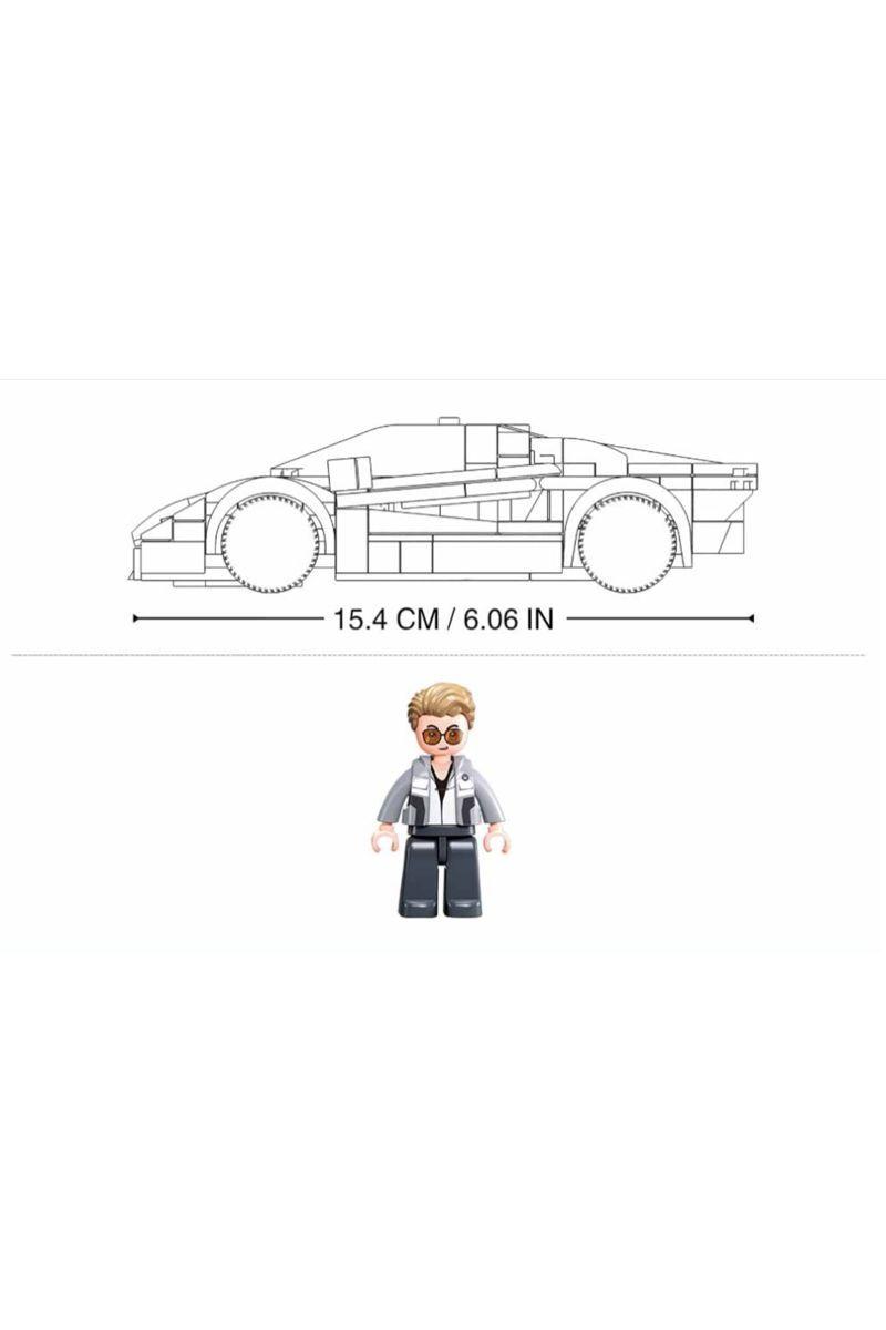 Auto Deportivo Aerodinámico, Armable, 264 Piezas-4