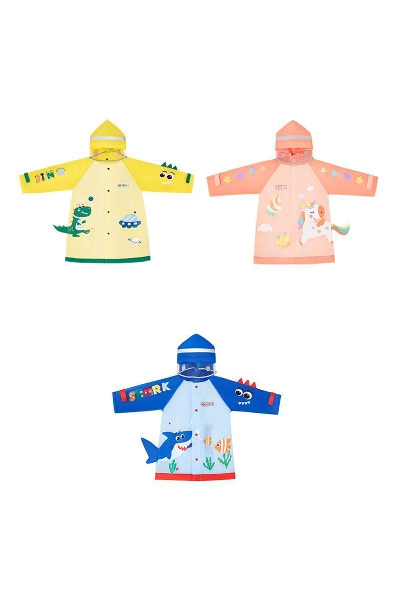 Capa Impermeable Tibur n Azul para ni os y ni as-4