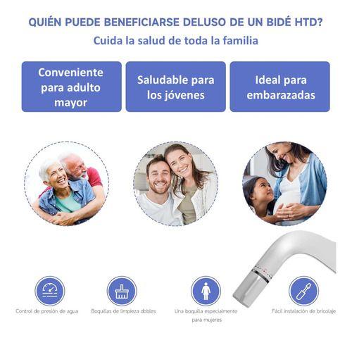 Bidet Ultra Delgado Ducha Árabe Turca Baño Inodoro Japonés-5