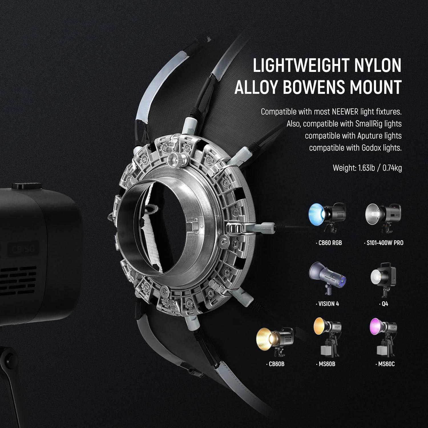 Softbox Neewer Octagonal de 45 cm con Montura Bowens-5