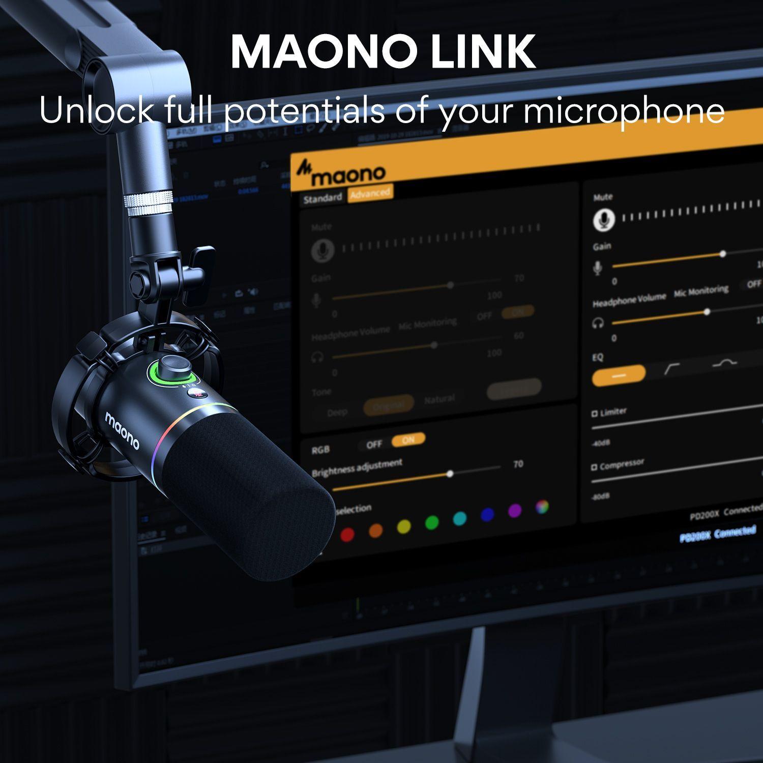 Micrófono Profesional Maono Pd200x Para Podcast Xlr - Usb-c-2