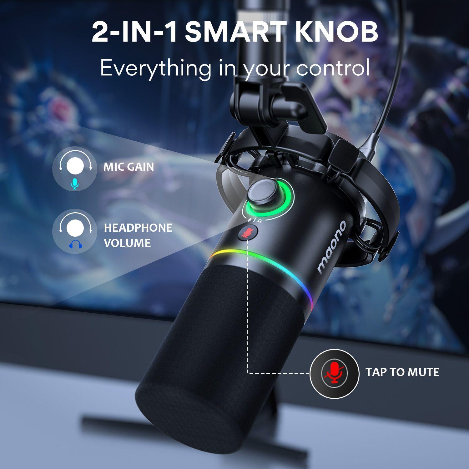 Micrófono Profesional Maono Pd200x Para Podcast Xlr - Usb-c-3