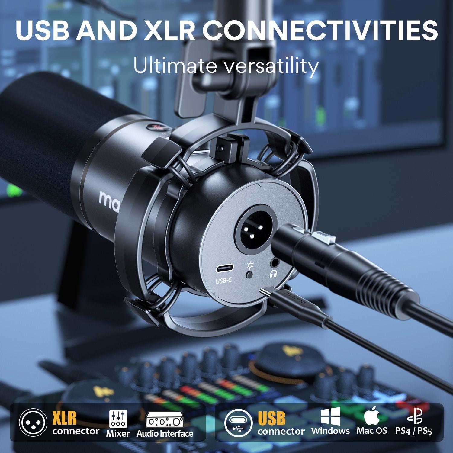 Micrófono Profesional Maono Pd200x Para Podcast Xlr - Usb-c-6